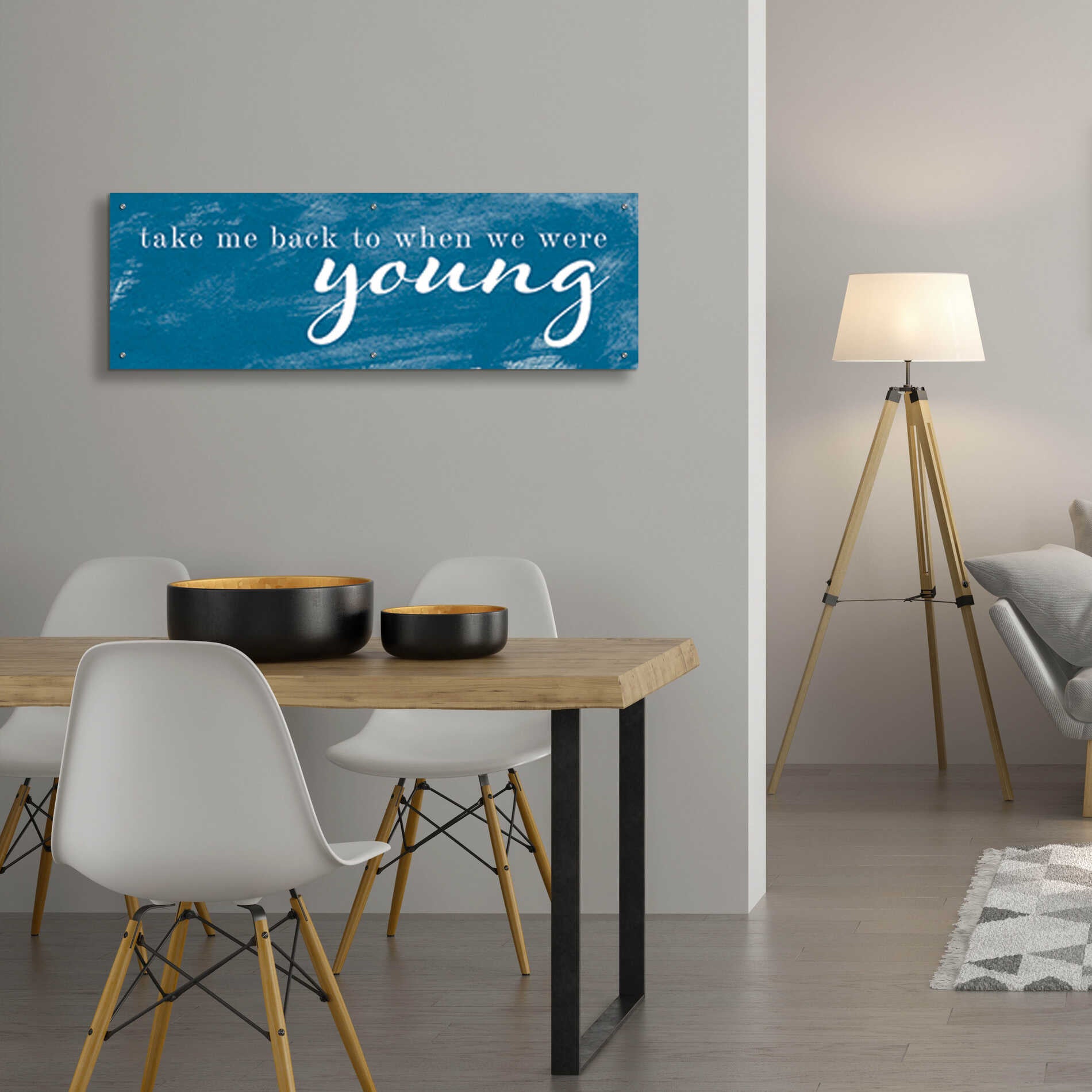 Epic Art 'When We Were Young' by Yass Naffas Designs, Acrylic Glass Wall Art,48x16