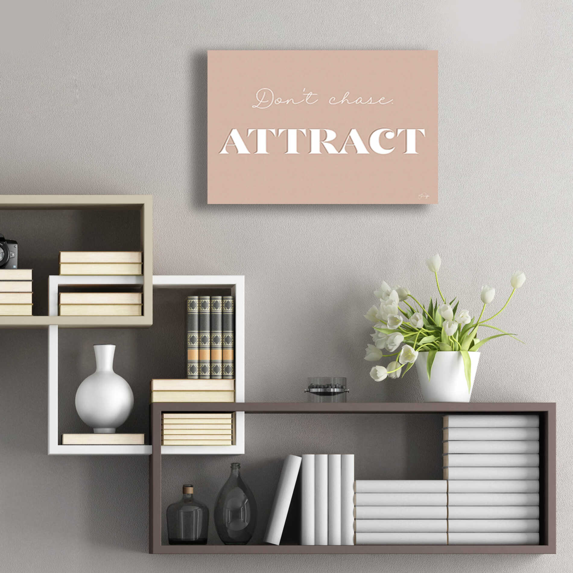 Epic Art 'Attract' by Yass Naffas Designs, Acrylic Glass Wall Art,24x16