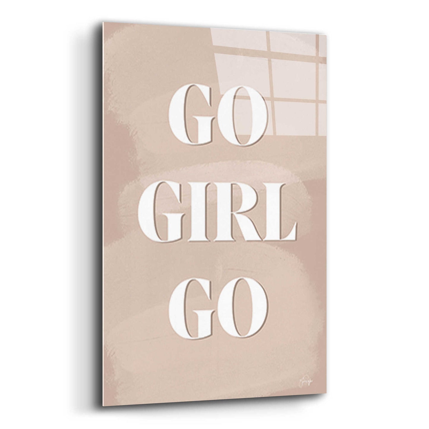 Epic Art 'Go Girl Go' by Yass Naffas Designs, Acrylic Glass Wall Art,12x16