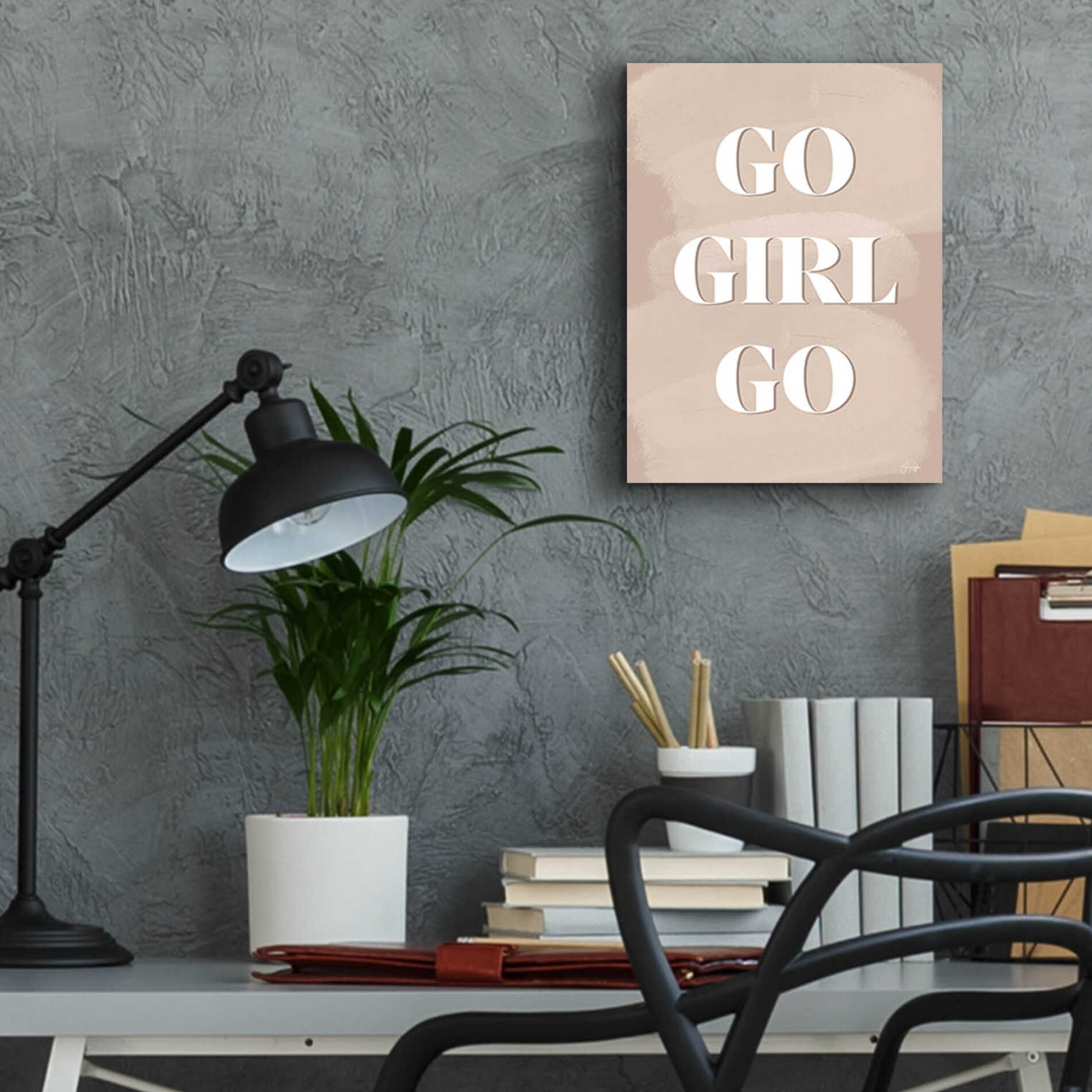 Epic Art 'Go Girl Go' by Yass Naffas Designs, Acrylic Glass Wall Art,12x16