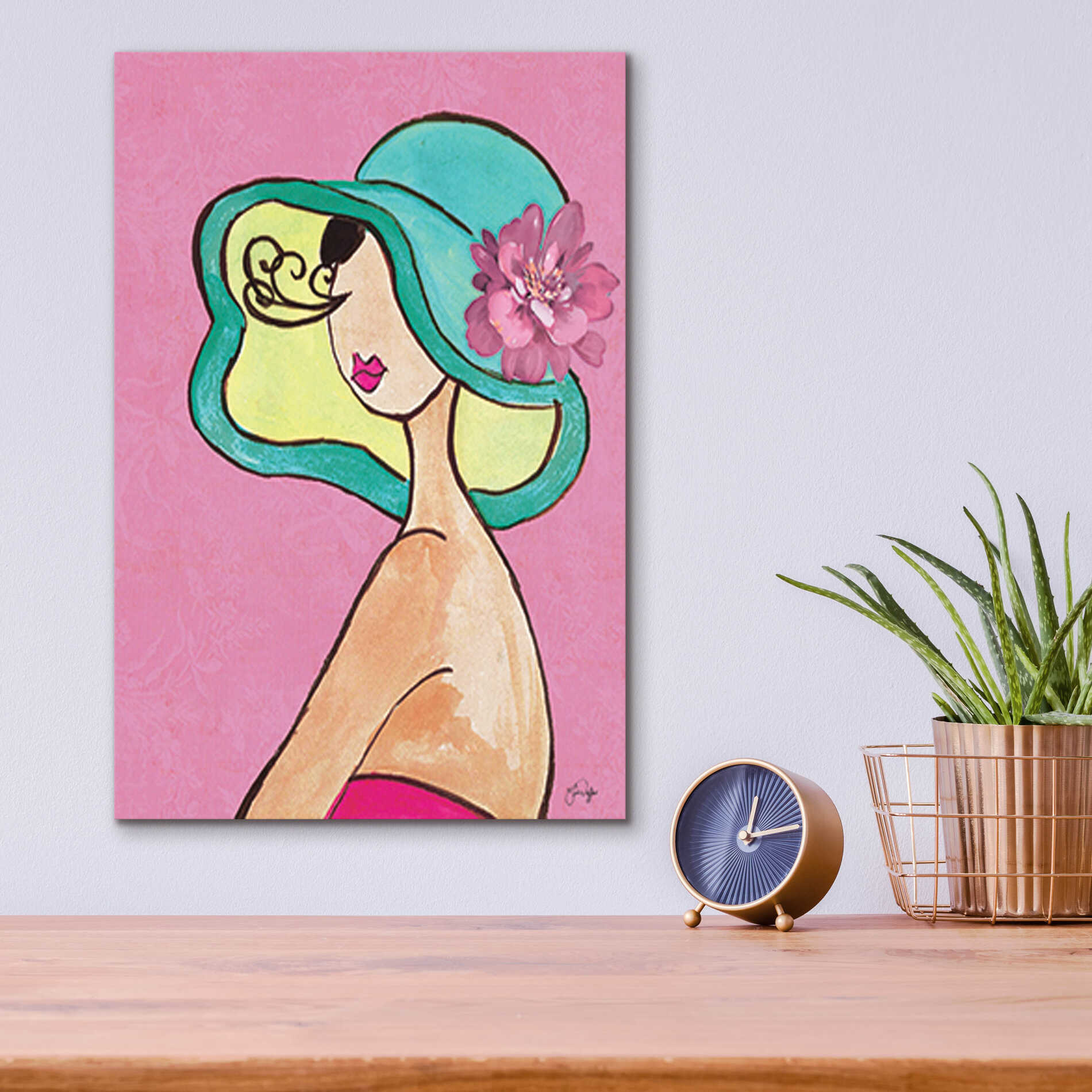 Epic Art 'Lady Bellissima' by Yass Naffas Designs, Acrylic Glass Wall Art,12x16