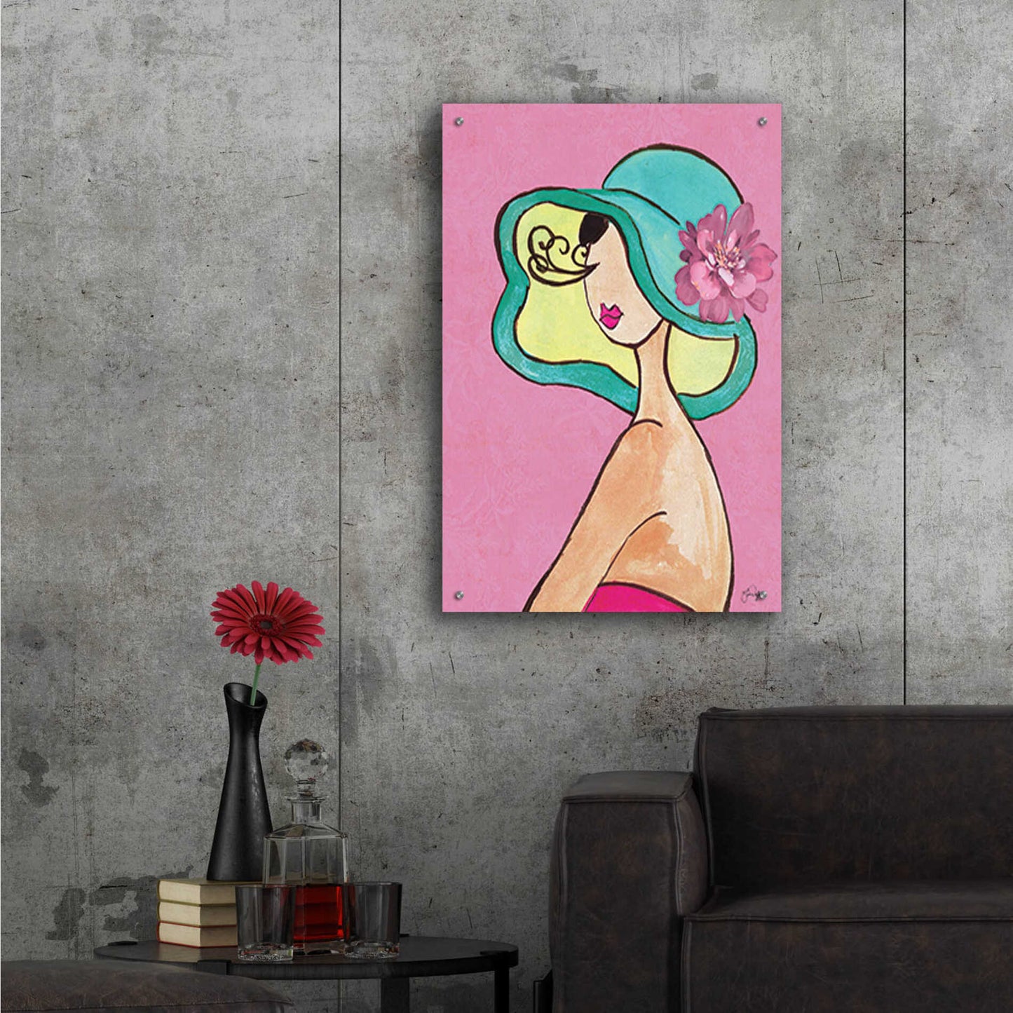 Epic Art 'Lady Bellissima' by Yass Naffas Designs, Acrylic Glass Wall Art,24x36