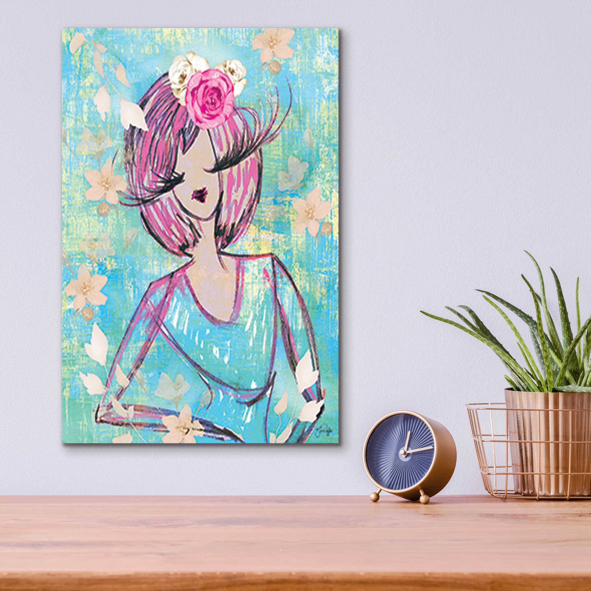 Epic Art 'Classy and Fabulous' by Yass Naffas Designs, Acrylic Glass Wall Art,12x16