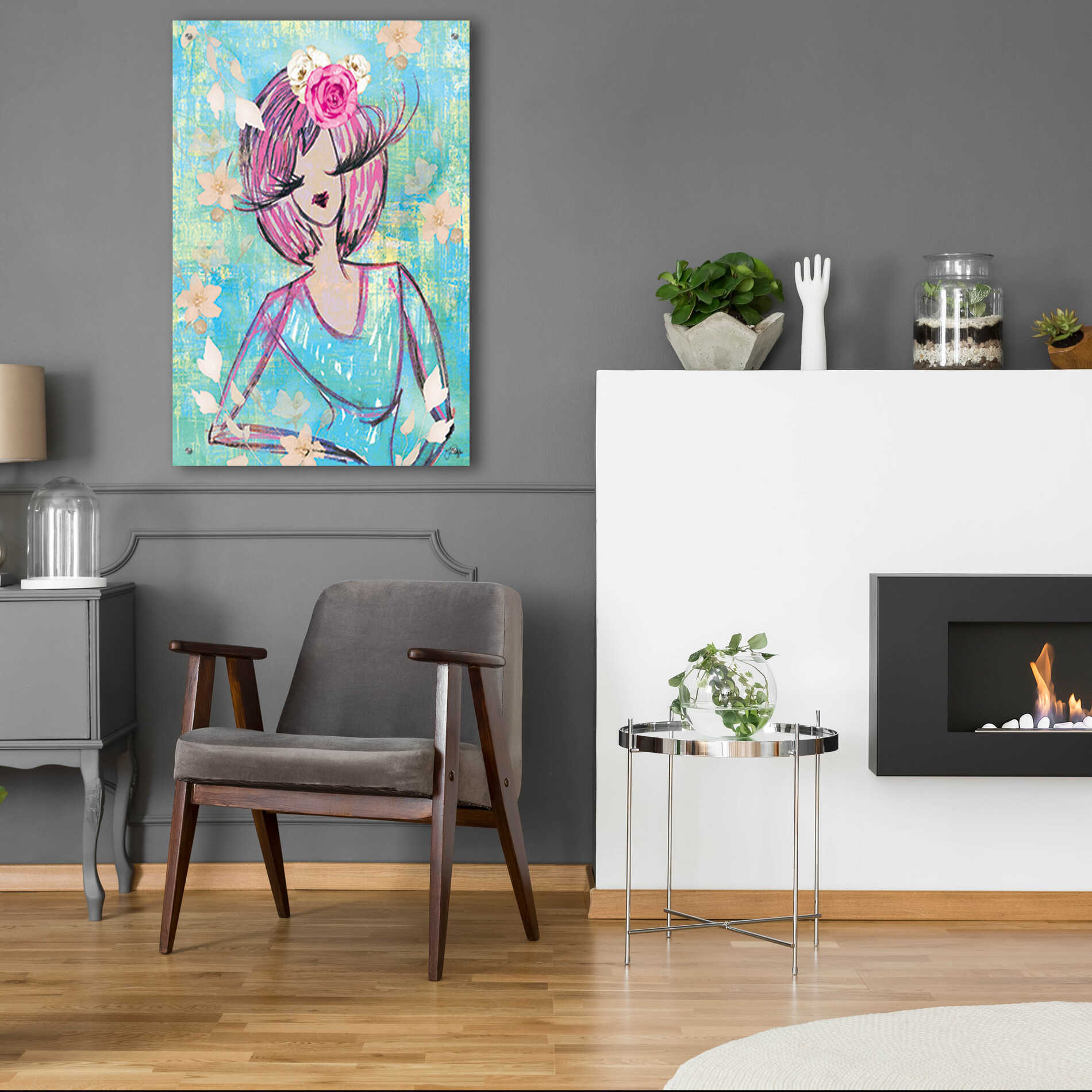 Epic Art 'Classy and Fabulous' by Yass Naffas Designs, Acrylic Glass Wall Art,24x36