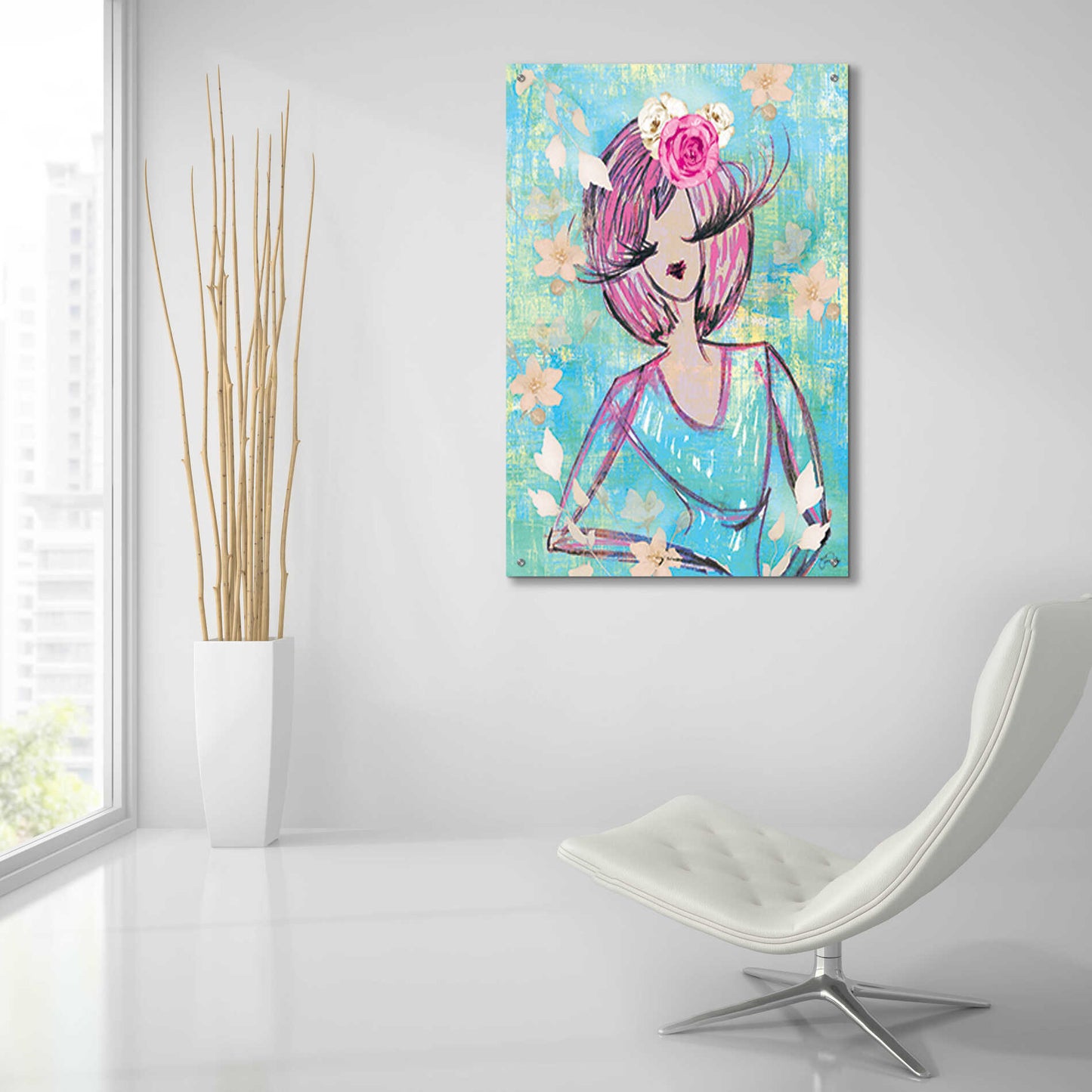 Epic Art 'Classy and Fabulous' by Yass Naffas Designs, Acrylic Glass Wall Art,24x36