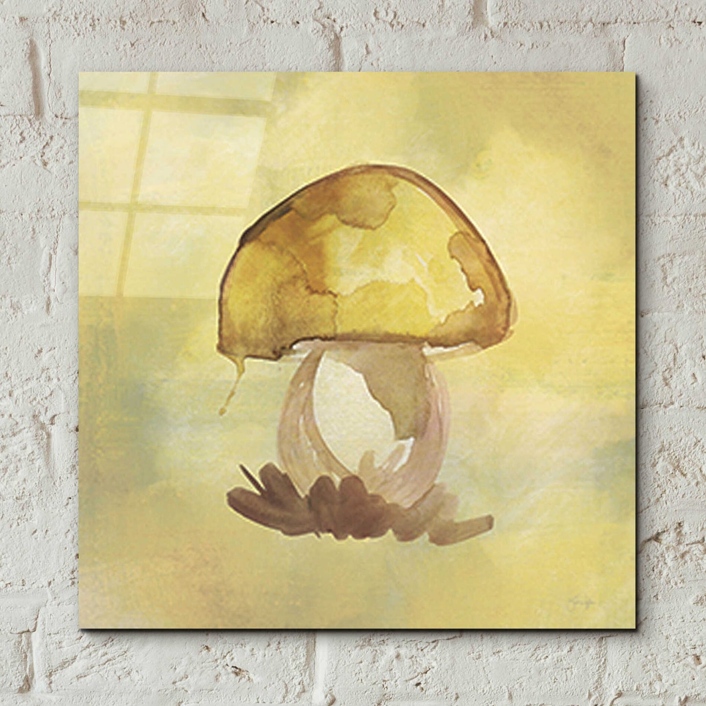 Epic Art 'Treasured Mushroom' by Yass Naffas Designs, Acrylic Glass Wall Art,12x12