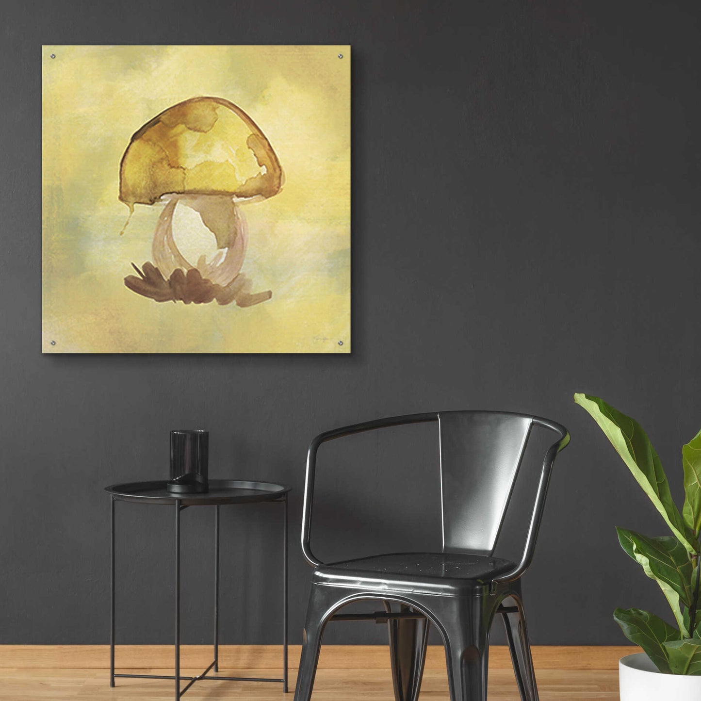 Epic Art 'Treasured Mushroom' by Yass Naffas Designs, Acrylic Glass Wall Art,36x36