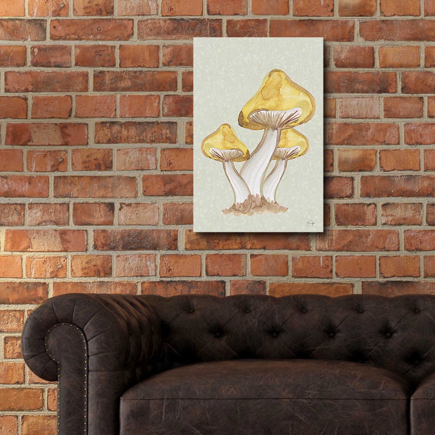 Epic Art 'Calming Mushrooms' by Yass Naffas Designs, Acrylic Glass Wall Art,16x24
