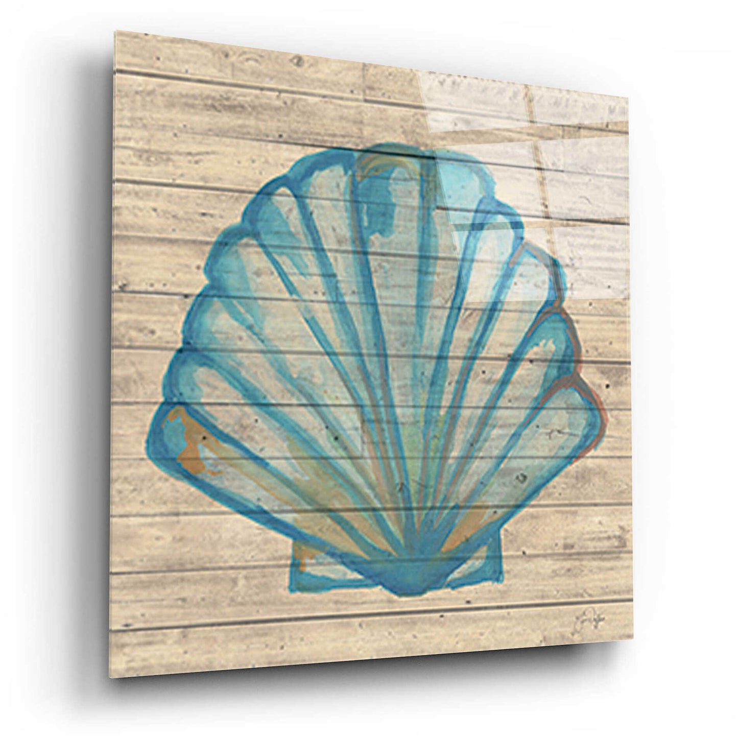 Epic Art 'A Seashell Wish' by Yass Naffas Designs, Acrylic Glass Wall Art,12x12