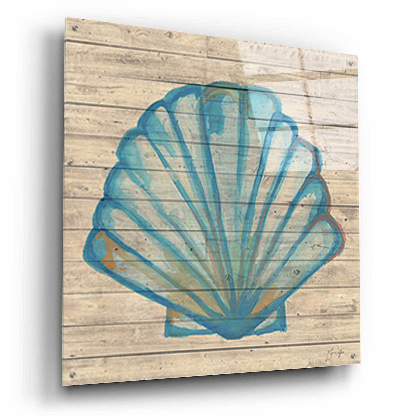 Epic Art 'A Seashell Wish' by Yass Naffas Designs, Acrylic Glass Wall Art,36x36