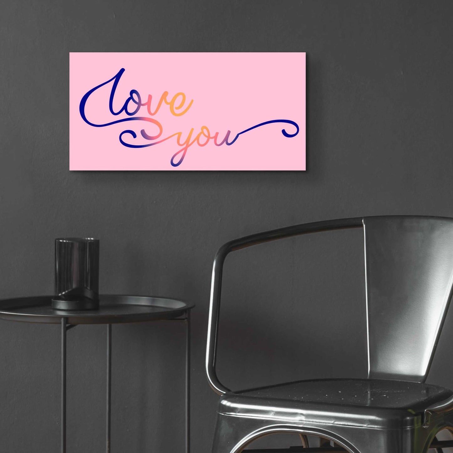 Epic Art 'Love You Sunrise' by Epic Portfolio, Acrylic Glass Wall Art,24x12