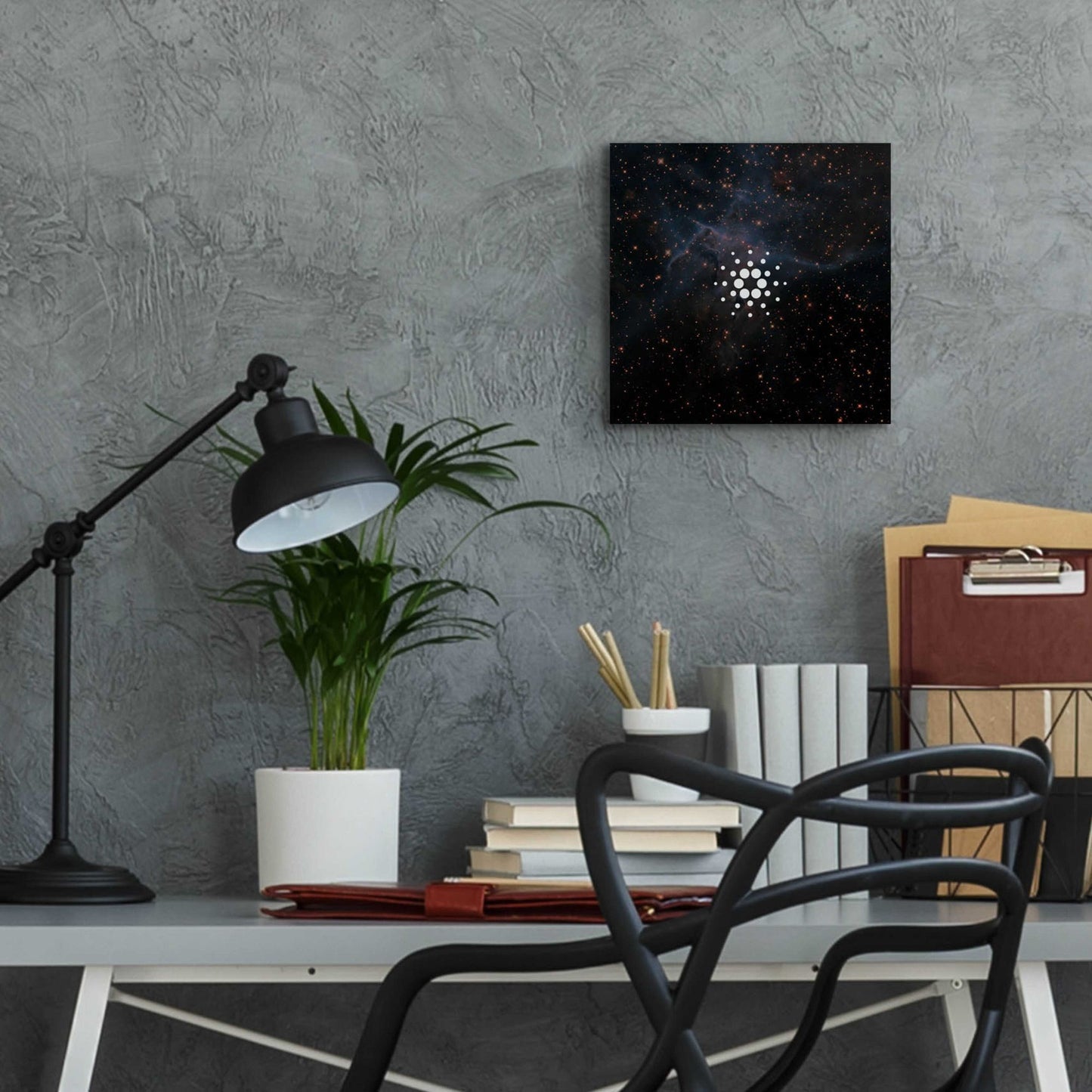 Epic Art 'Constellation Cardano' by Epic Portfolio, Acrylic Glass Wall Art,12x12