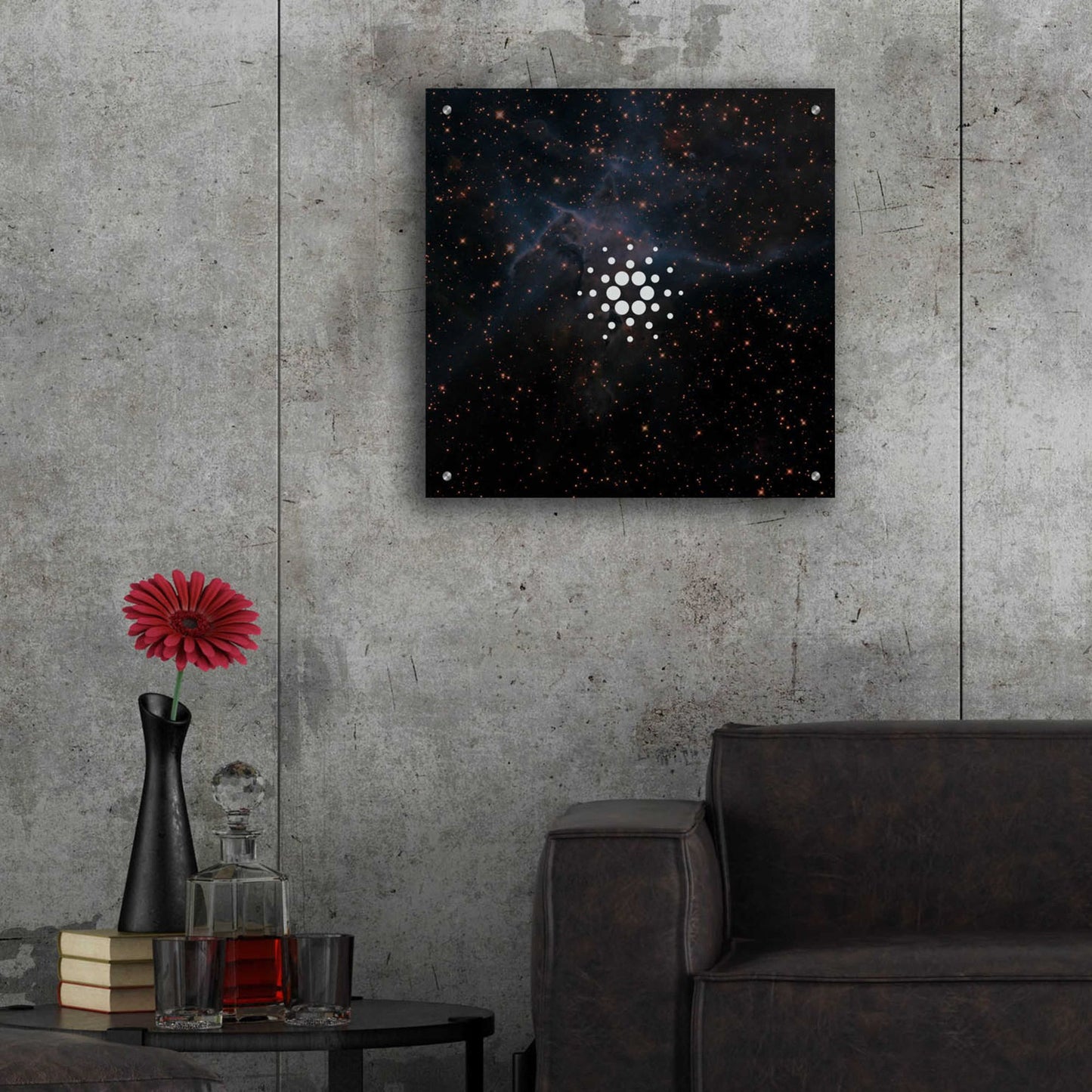 Epic Art 'Constellation Cardano' by Epic Portfolio, Acrylic Glass Wall Art,24x24