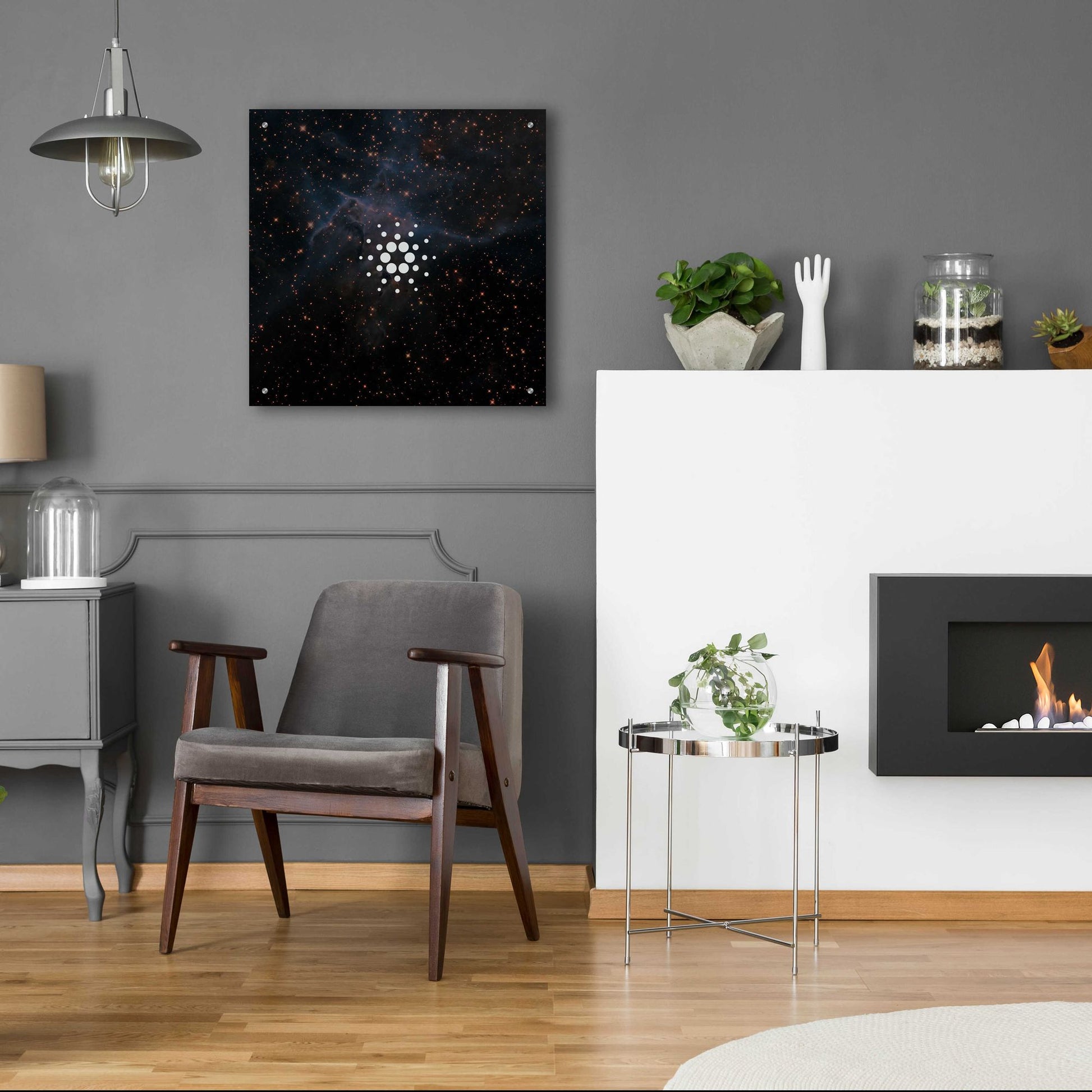 Epic Art 'Constellation Cardano' by Epic Portfolio, Acrylic Glass Wall Art,24x24