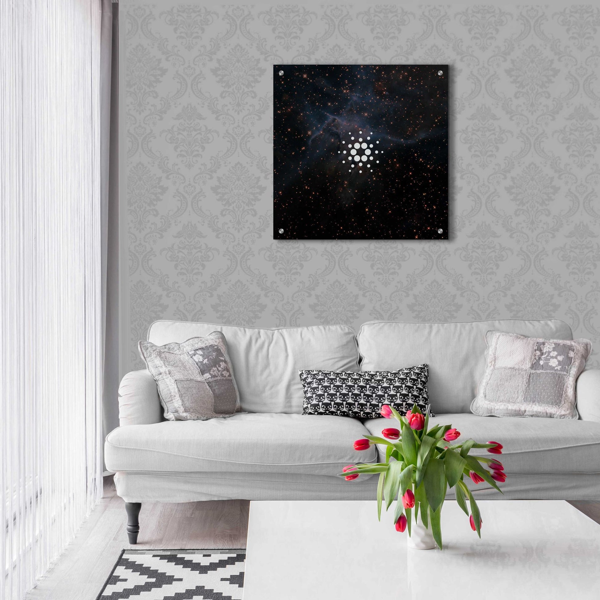 Epic Art 'Constellation Cardano' by Epic Portfolio, Acrylic Glass Wall Art,24x24