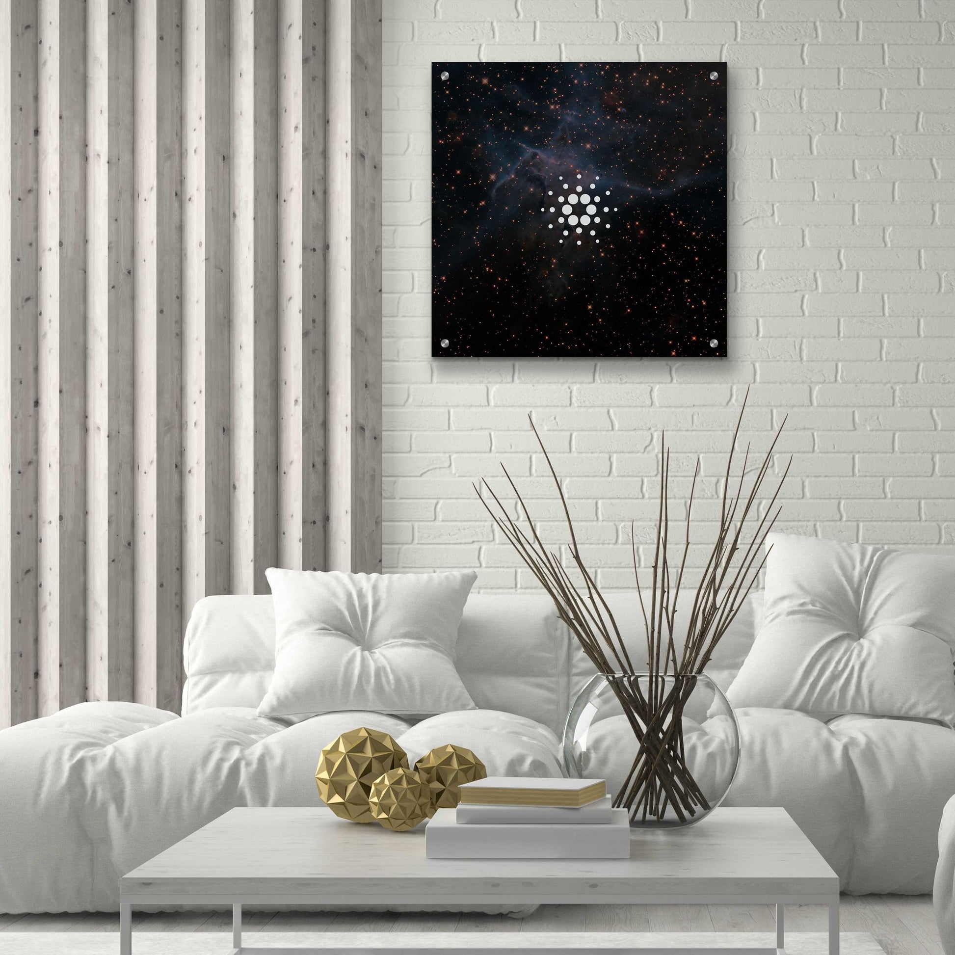 Epic Art 'Constellation Cardano' by Epic Portfolio, Acrylic Glass Wall Art,24x24