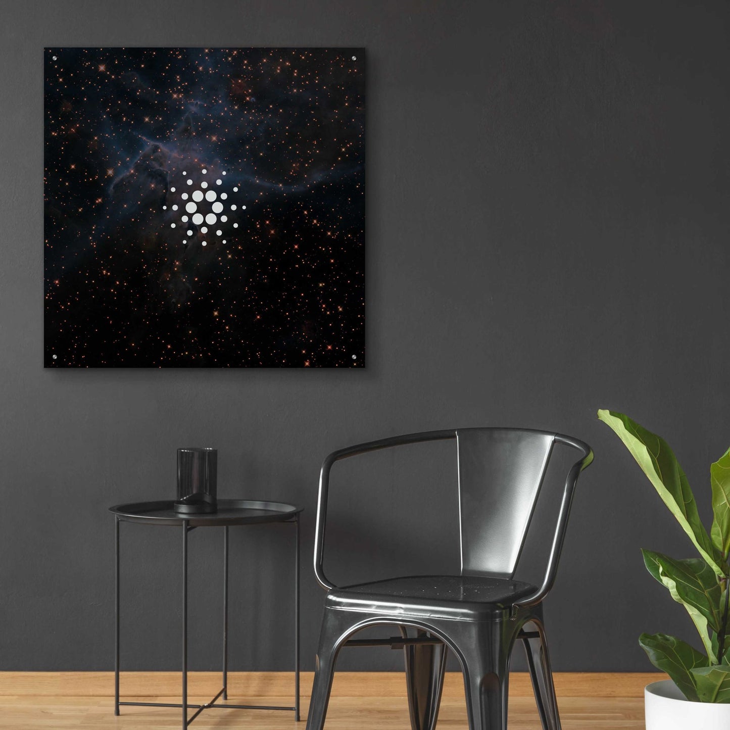 Epic Art 'Constellation Cardano' by Epic Portfolio, Acrylic Glass Wall Art,36x36