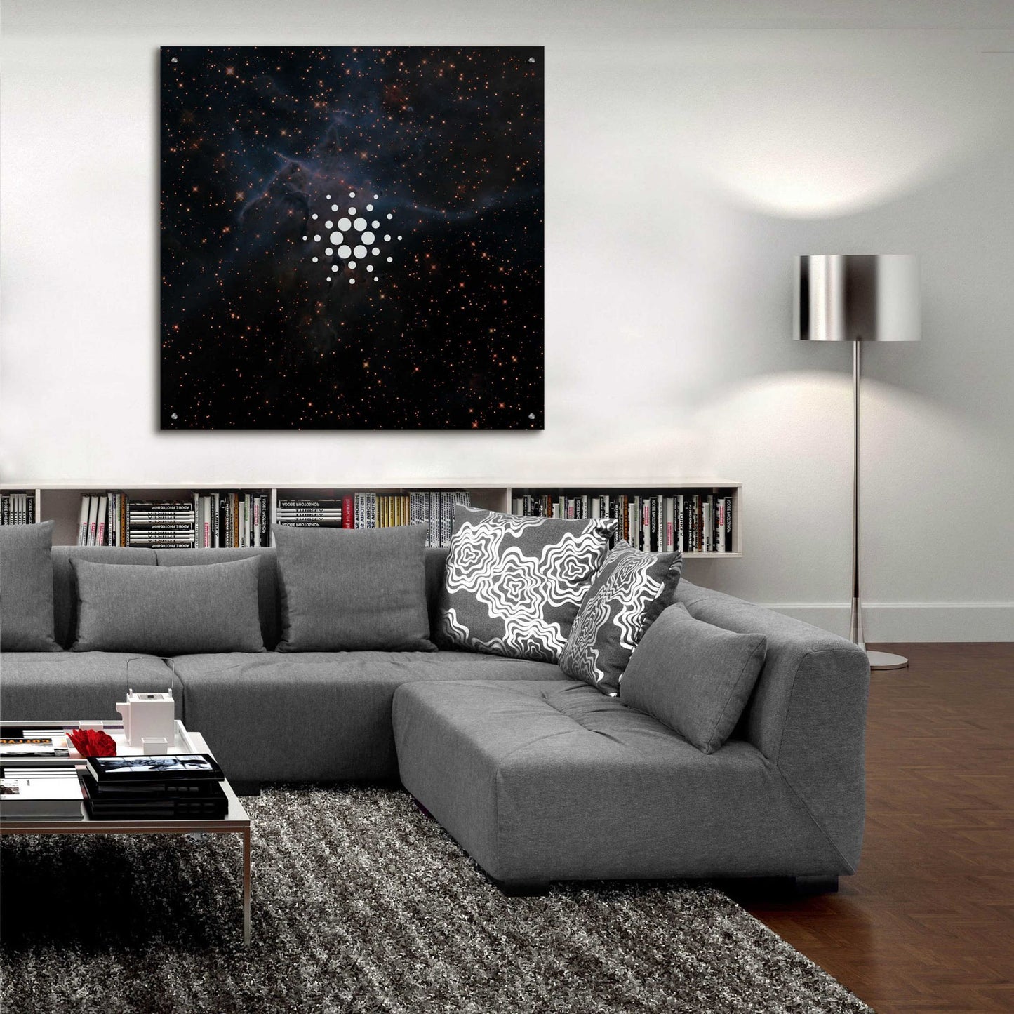 Epic Art 'Constellation Cardano' by Epic Portfolio, Acrylic Glass Wall Art,36x36