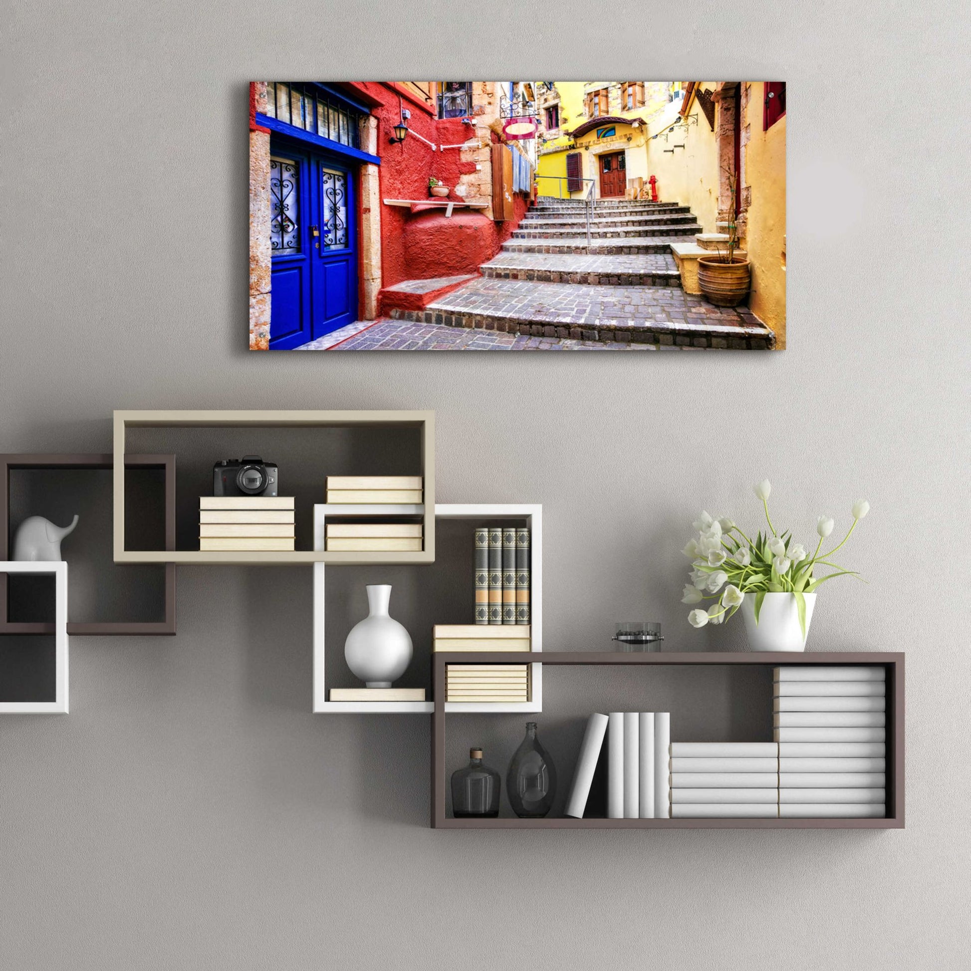 Epic Art 'A Casa' by Epic Portfolio, Acrylic Glass Wall Art,48x24