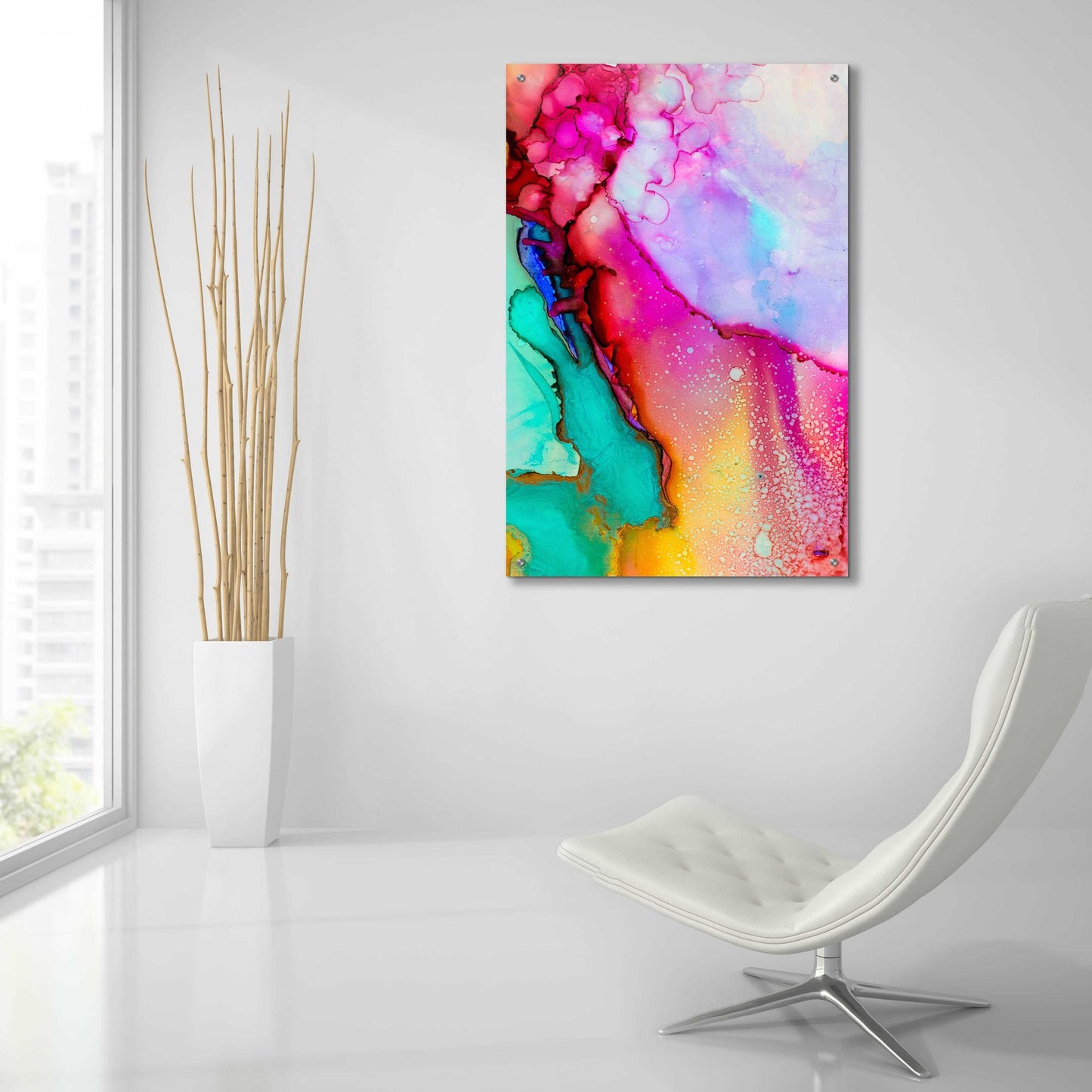 Epic Art 'Boil Over' by Epic Portfolio, Acrylic Glass Wall Art,24x36