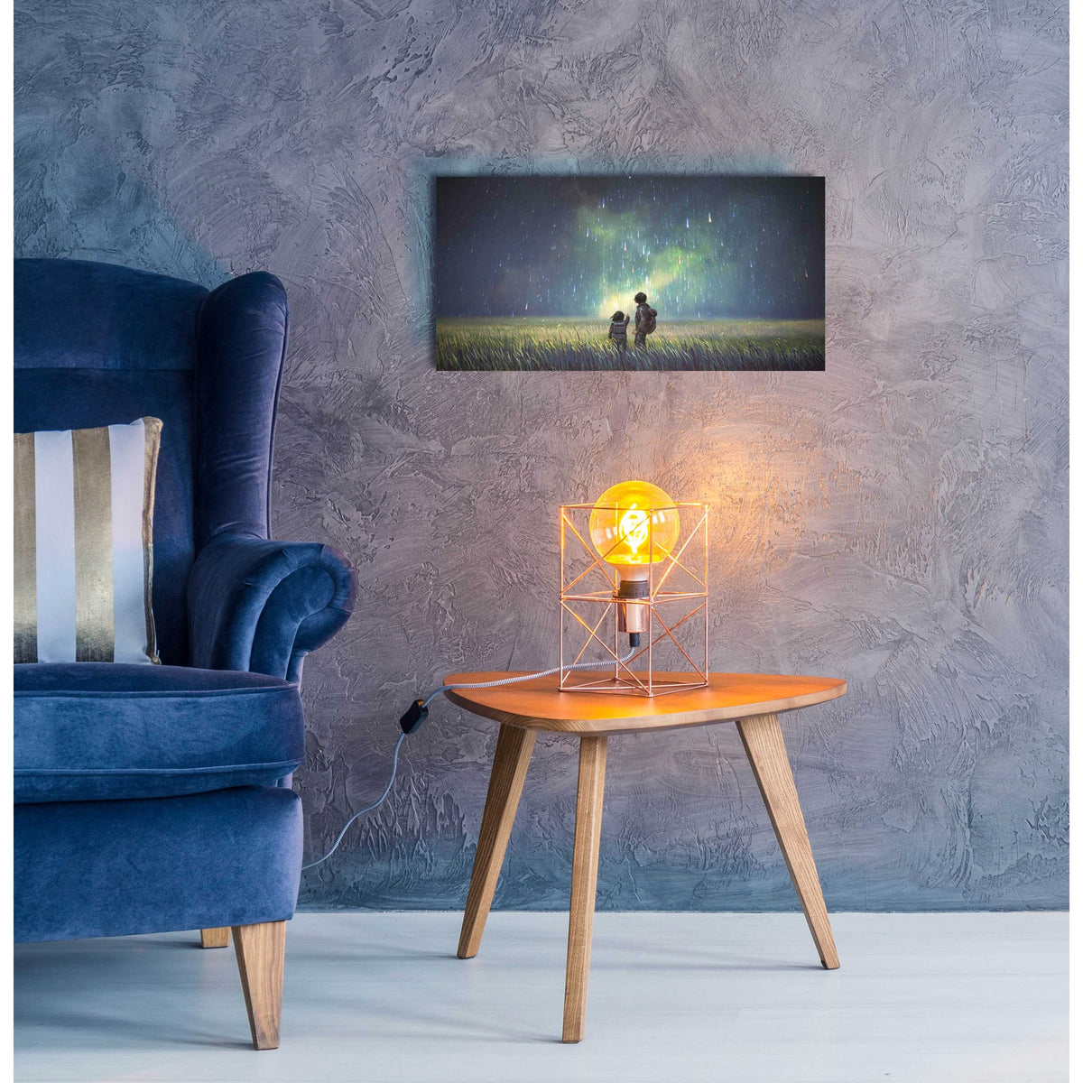Epic Art 'Curious Mind' by Epic Portfolio, Acrylic Glass Wall Art,24x12