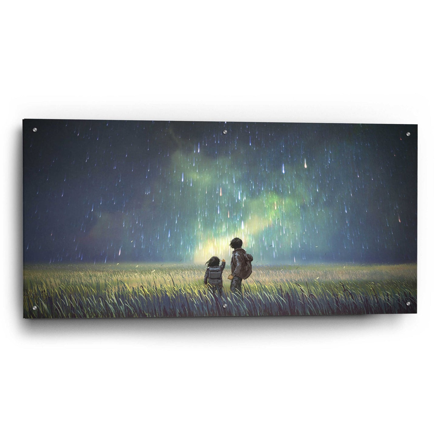 Epic Art 'Curious Mind' by Epic Portfolio, Acrylic Glass Wall Art,48x24