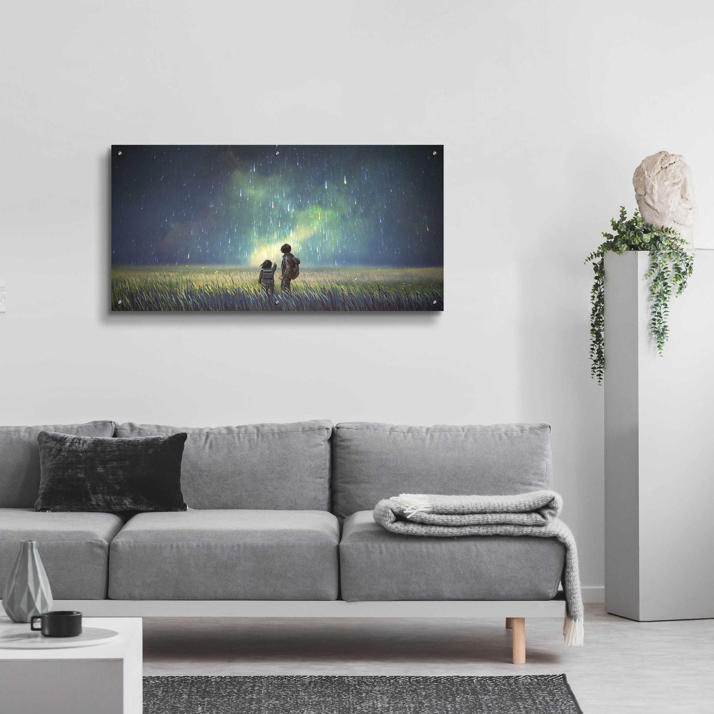 Epic Art 'Curious Mind' by Epic Portfolio, Acrylic Glass Wall Art,48x24