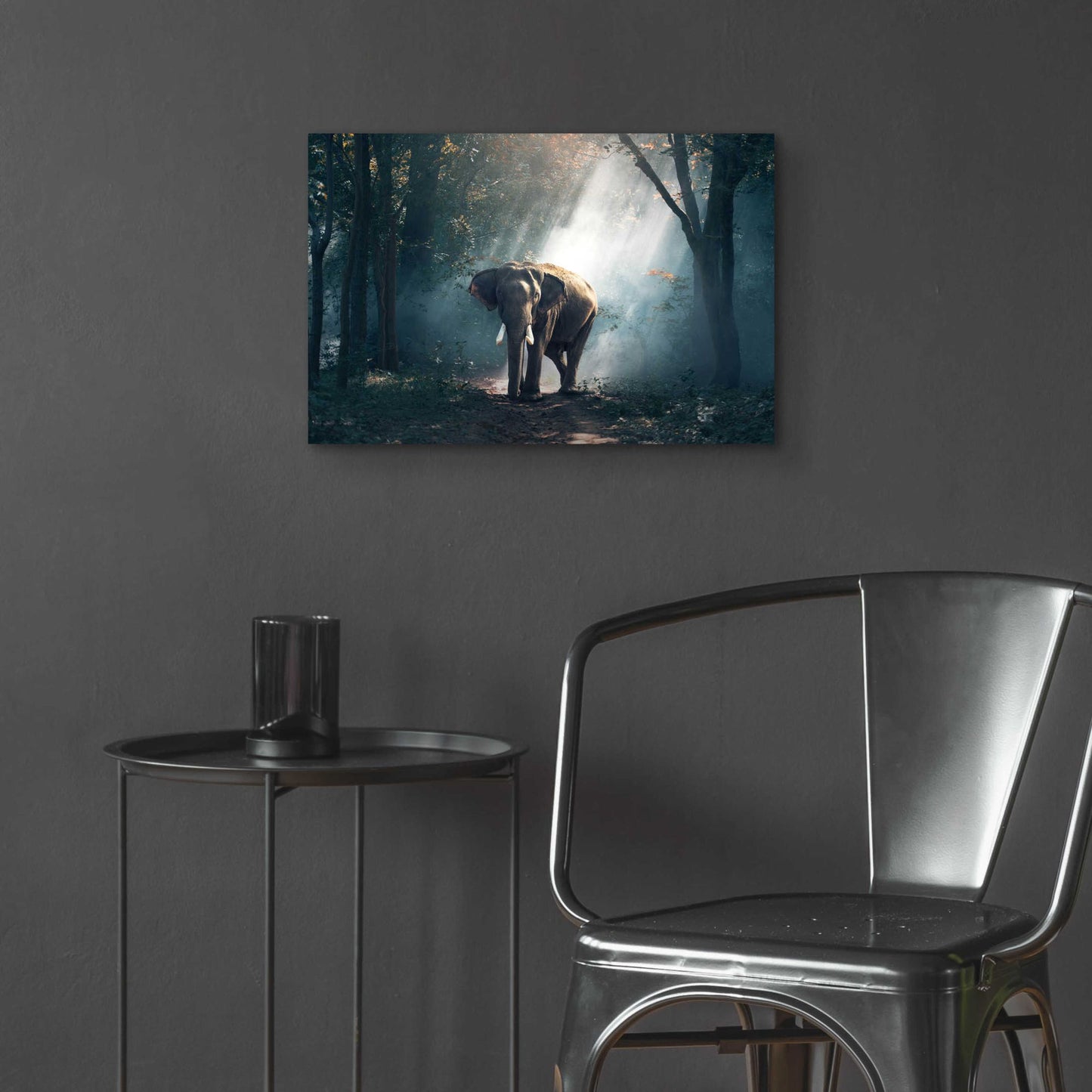 Epic Art 'Elephant' by Epic Portfolio, Acrylic Glass Wall Art,24x16