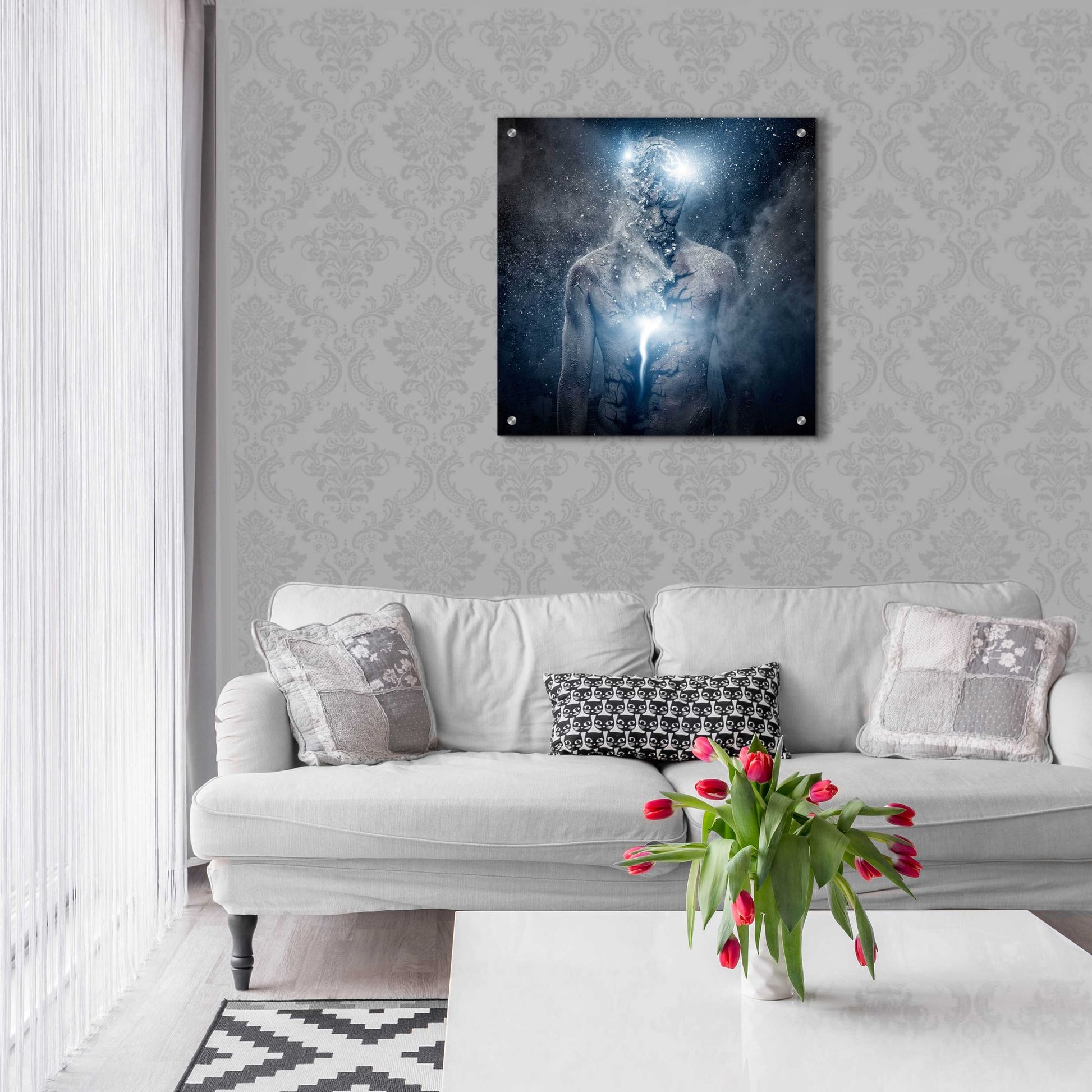 Epic Art 'Fleeing Of The Soul' by Epic Portfolio, Acrylic Glass Wall Art,24x24