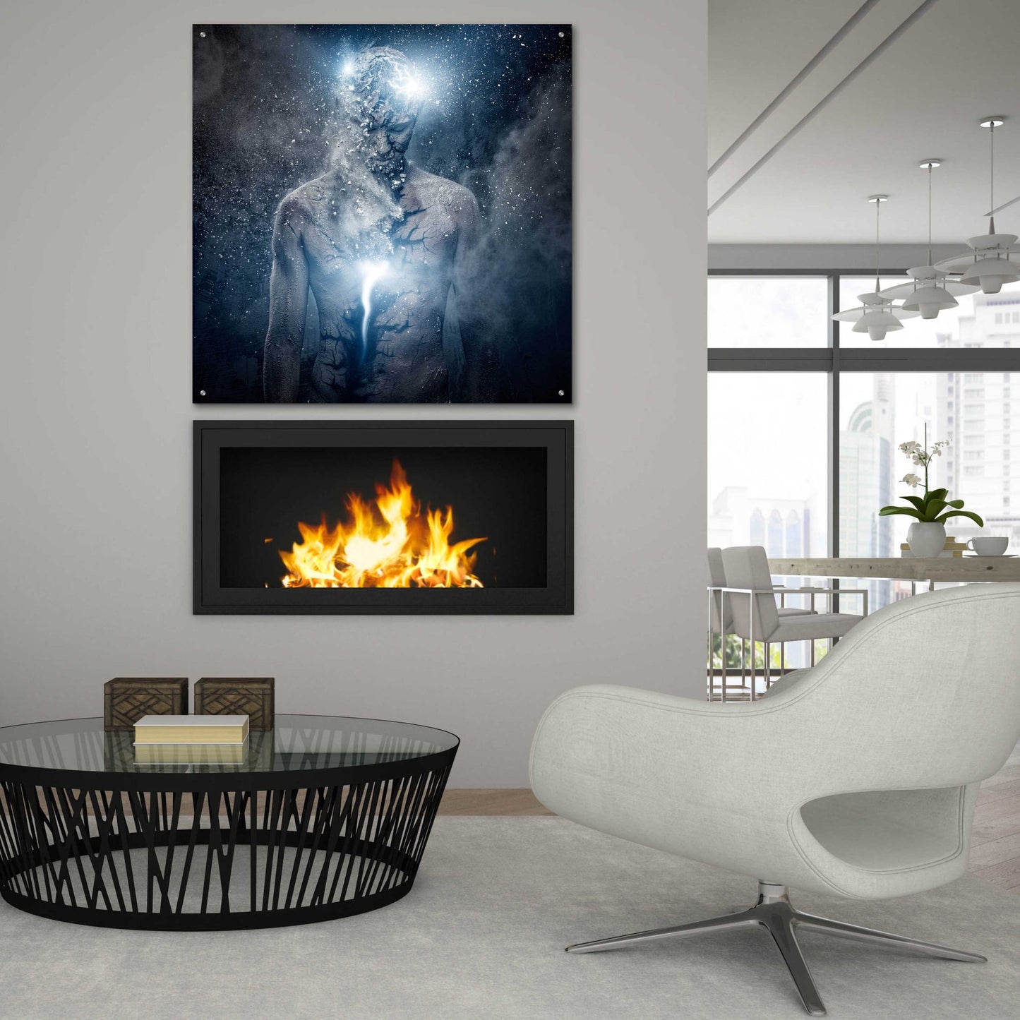 Epic Art 'Fleeing Of The Soul' by Epic Portfolio, Acrylic Glass Wall Art,36x36