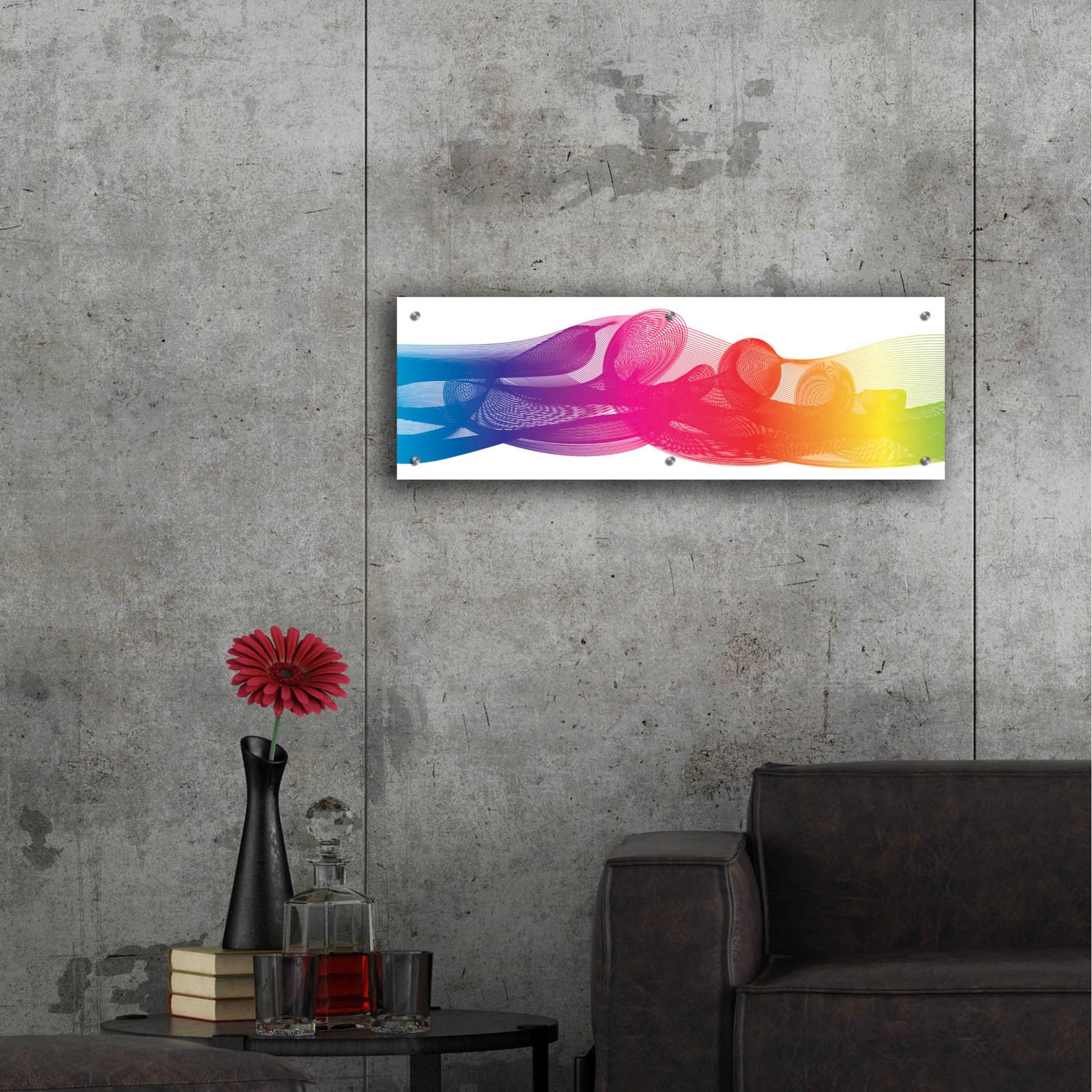 Epic Art 'Hyperloop' by Epic Portfolio, Acrylic Glass Wall Art,36x12