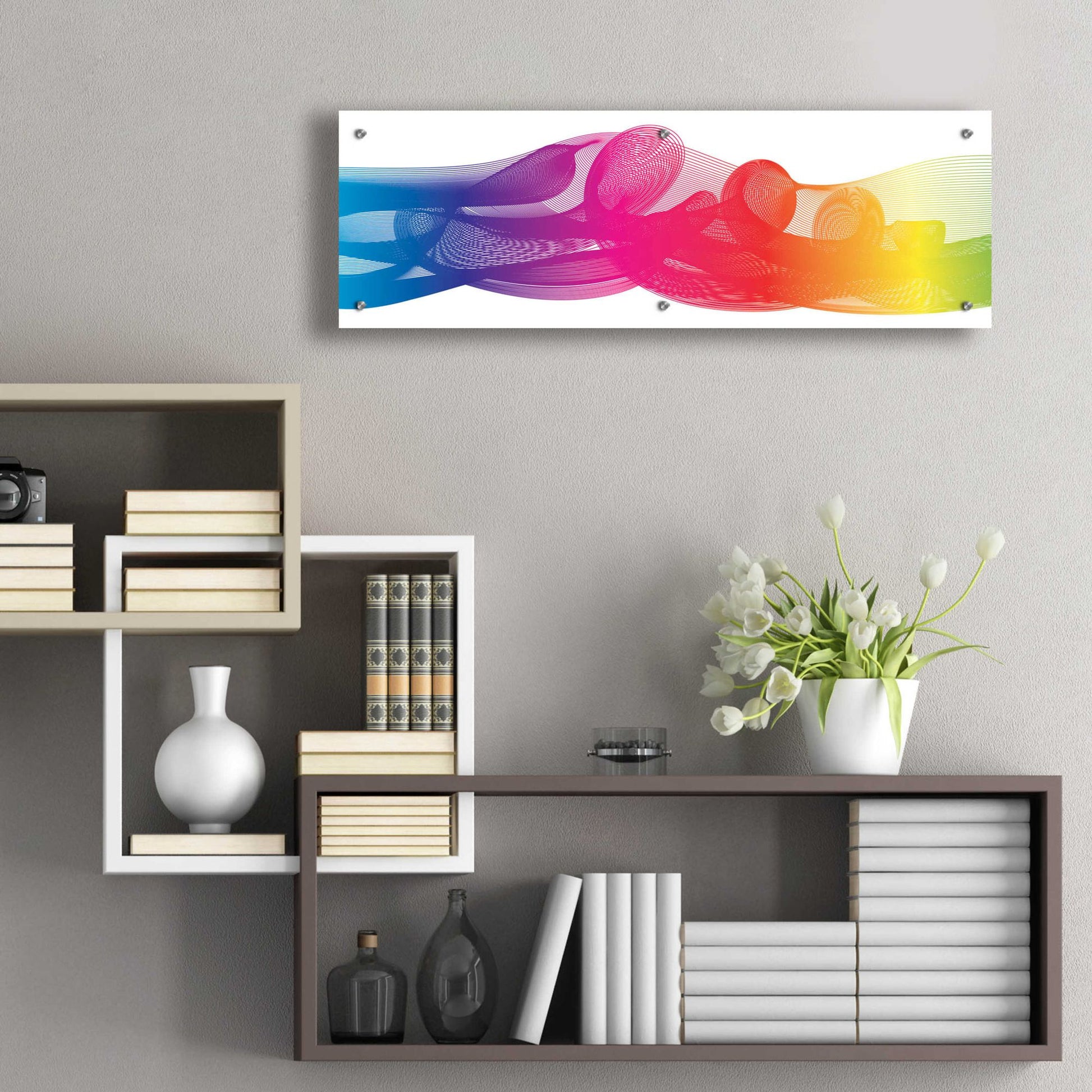 Epic Art 'Hyperloop' by Epic Portfolio, Acrylic Glass Wall Art,36x12