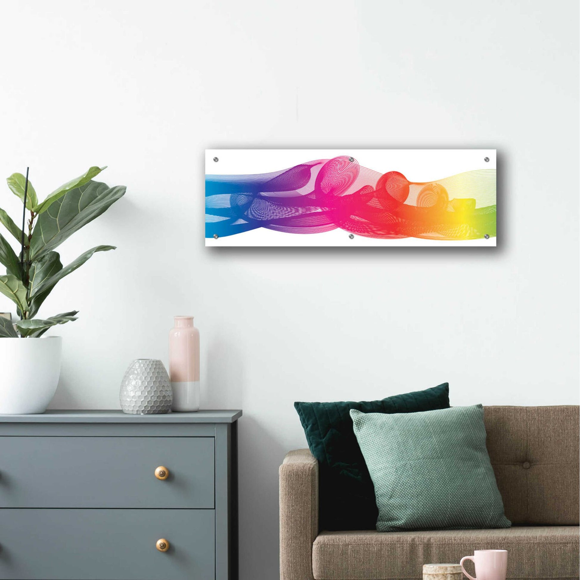 Epic Art 'Hyperloop' by Epic Portfolio, Acrylic Glass Wall Art,36x12