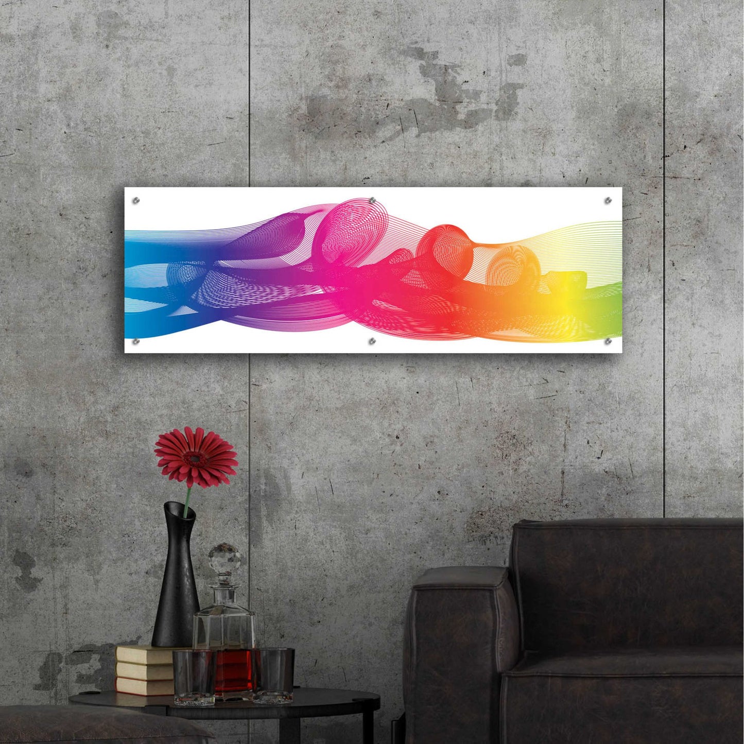 Epic Art 'Hyperloop' by Epic Portfolio, Acrylic Glass Wall Art,48x16