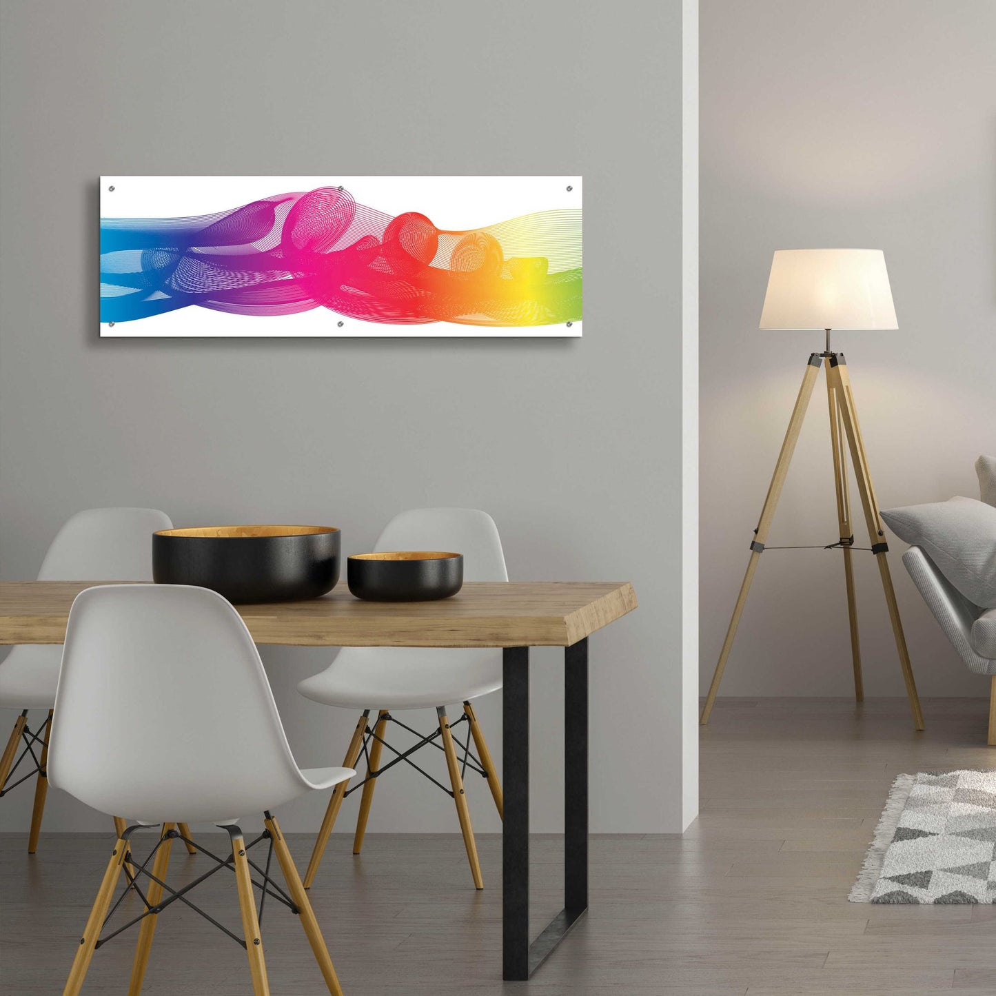 Epic Art 'Hyperloop' by Epic Portfolio, Acrylic Glass Wall Art,48x16