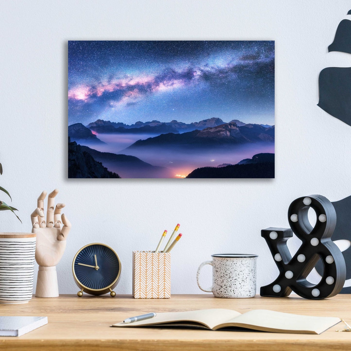 Epic Art 'Inside The Milky Way' by Epic Portfolio, Acrylic Glass Wall Art,16x12