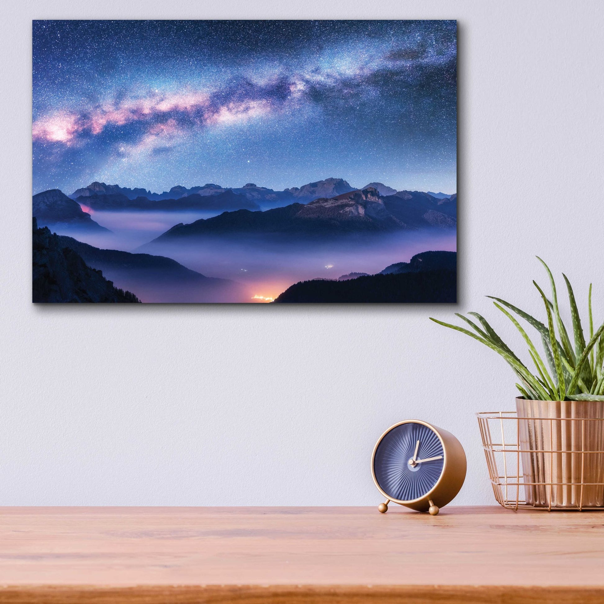 Epic Art 'Inside The Milky Way' by Epic Portfolio, Acrylic Glass Wall Art,16x12