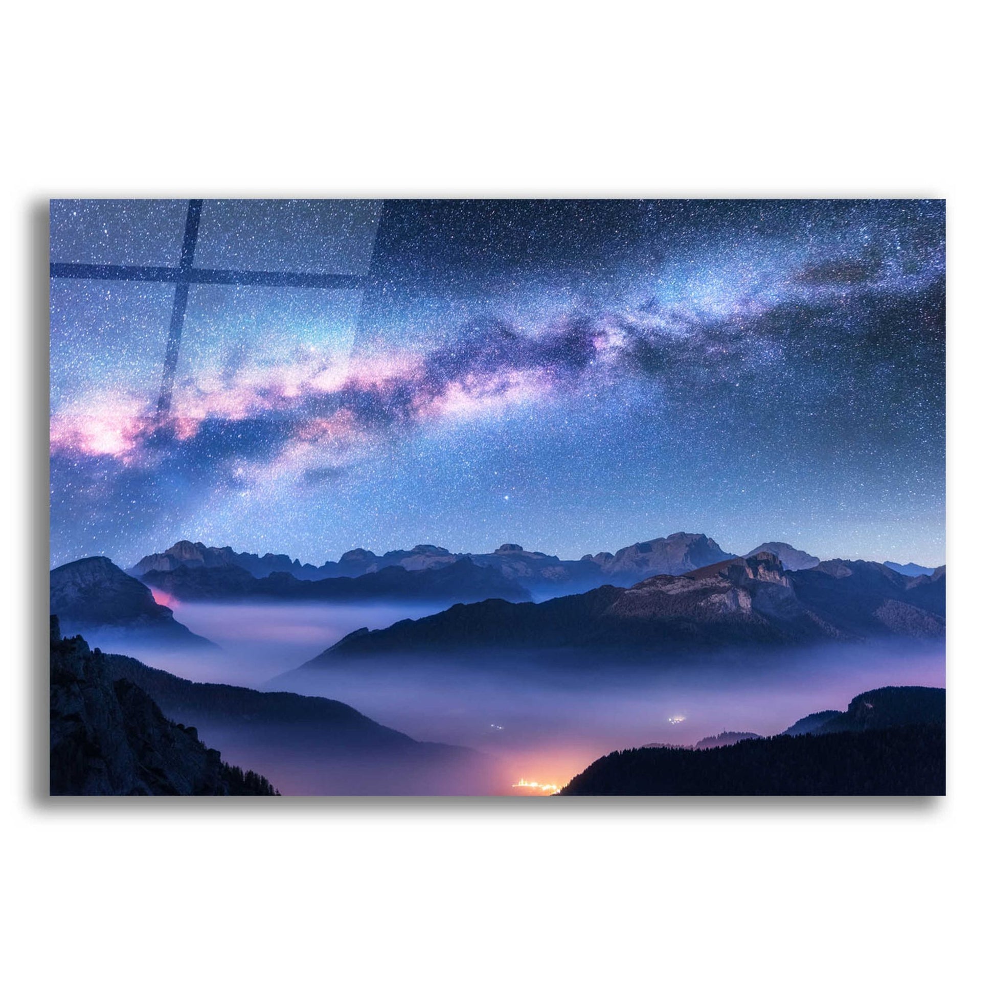 Epic Art 'Inside The Milky Way' by Epic Portfolio, Acrylic Glass Wall Art,16x12