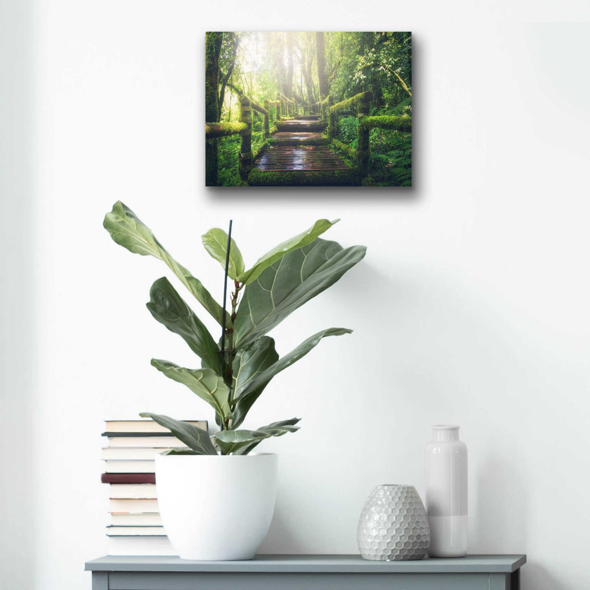 Epic Art 'Jungle' by Epic Portfolio, Acrylic Glass Wall Art,16x12