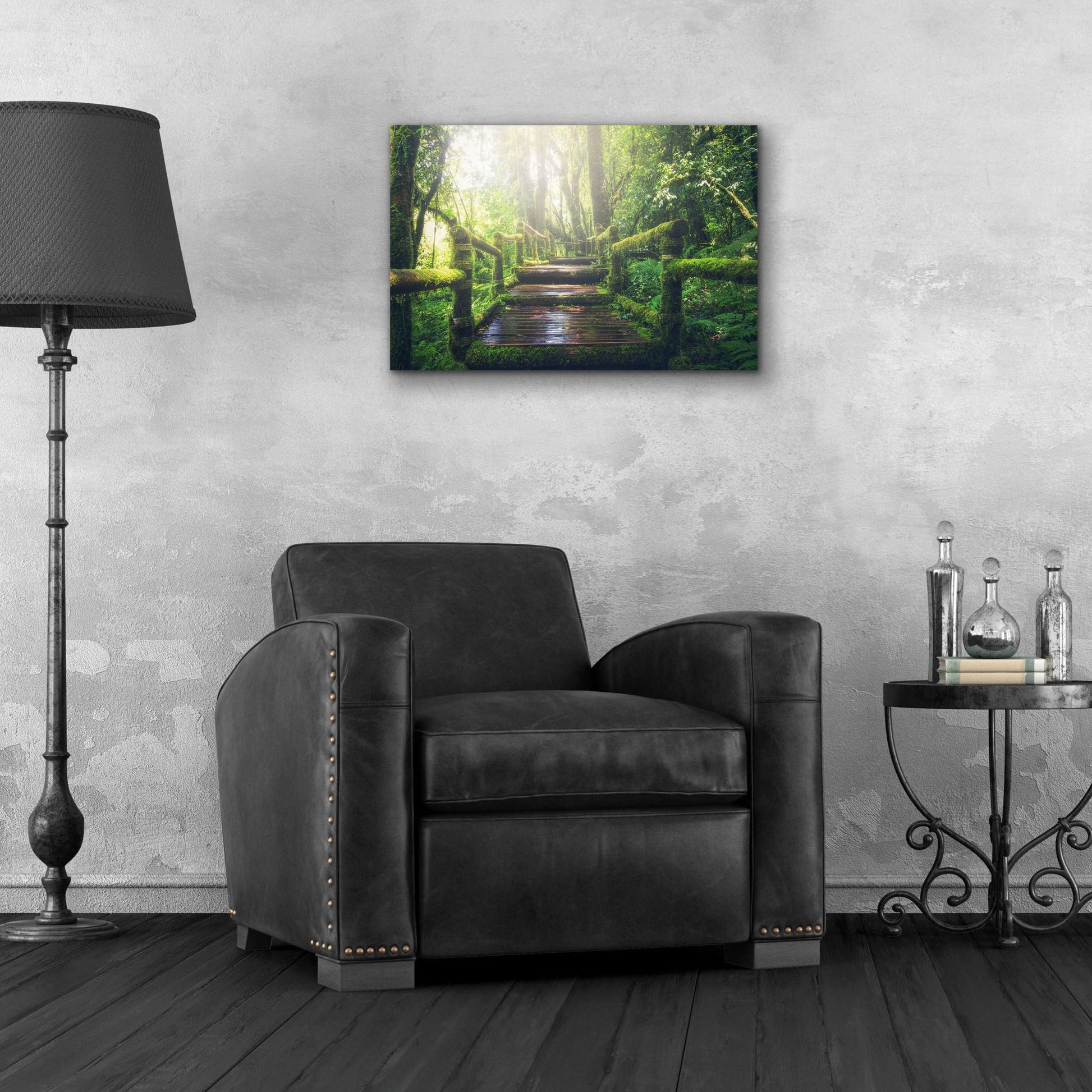 Epic Art 'Jungle' by Epic Portfolio, Acrylic Glass Wall Art,24x16