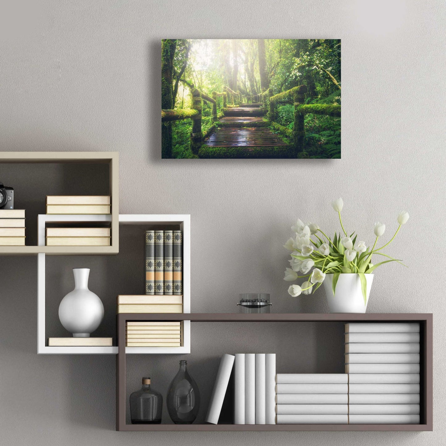 Epic Art 'Jungle' by Epic Portfolio, Acrylic Glass Wall Art,24x16