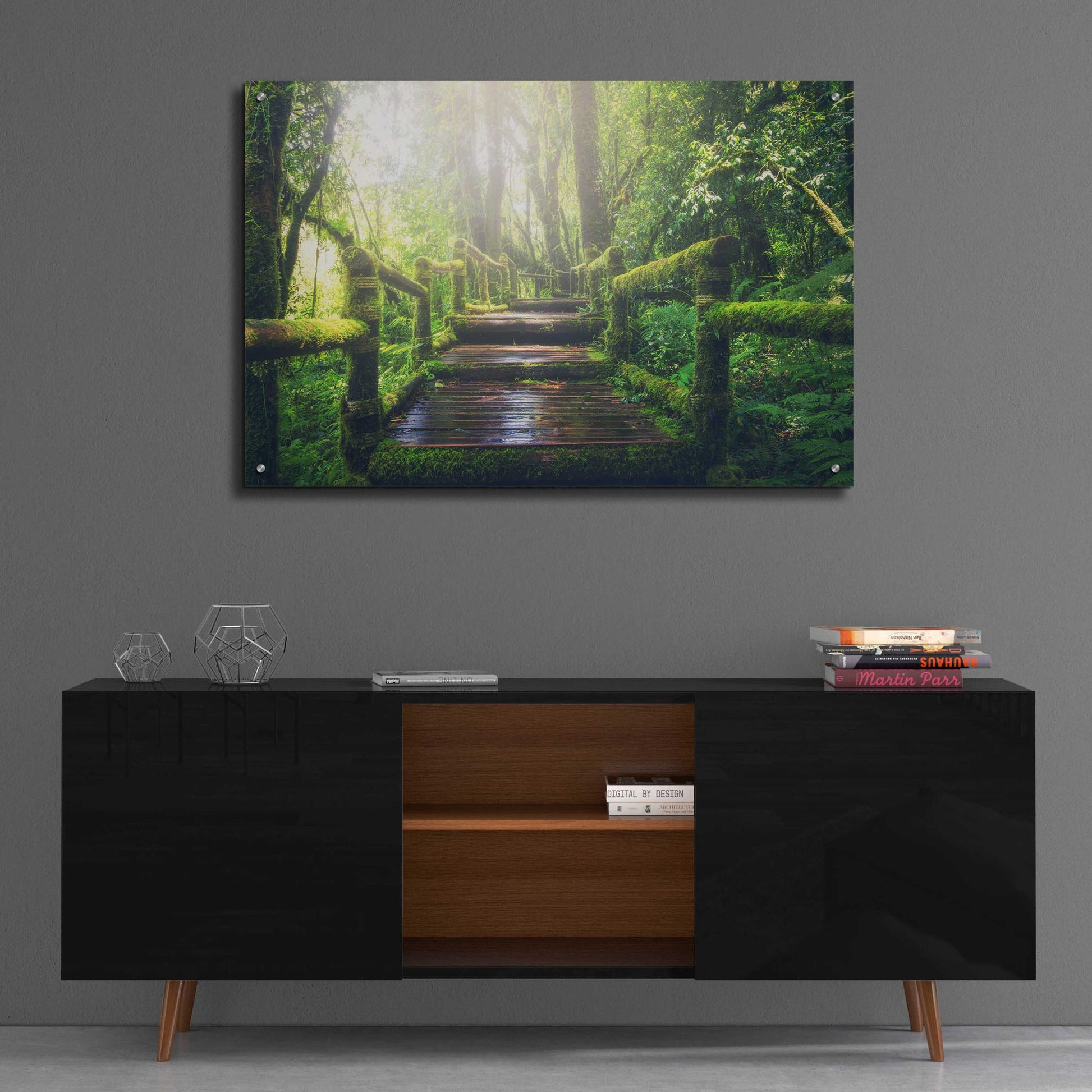 Epic Art 'Jungle' by Epic Portfolio, Acrylic Glass Wall Art,36x24