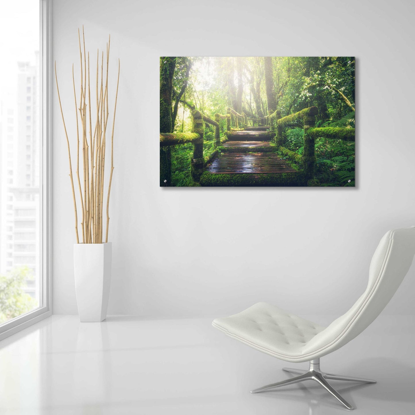 Epic Art 'Jungle' by Epic Portfolio, Acrylic Glass Wall Art,36x24