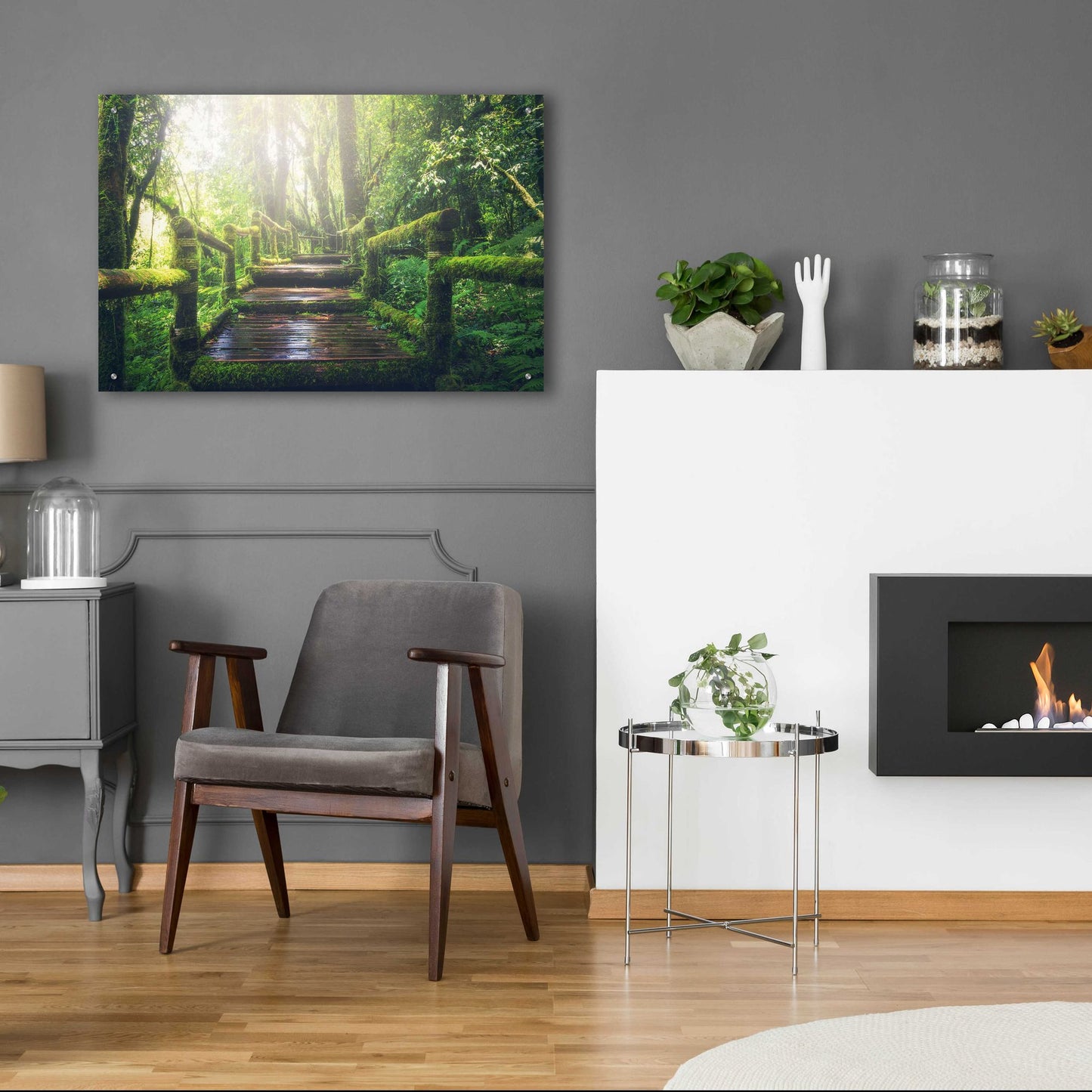 Epic Art 'Jungle' by Epic Portfolio, Acrylic Glass Wall Art,36x24