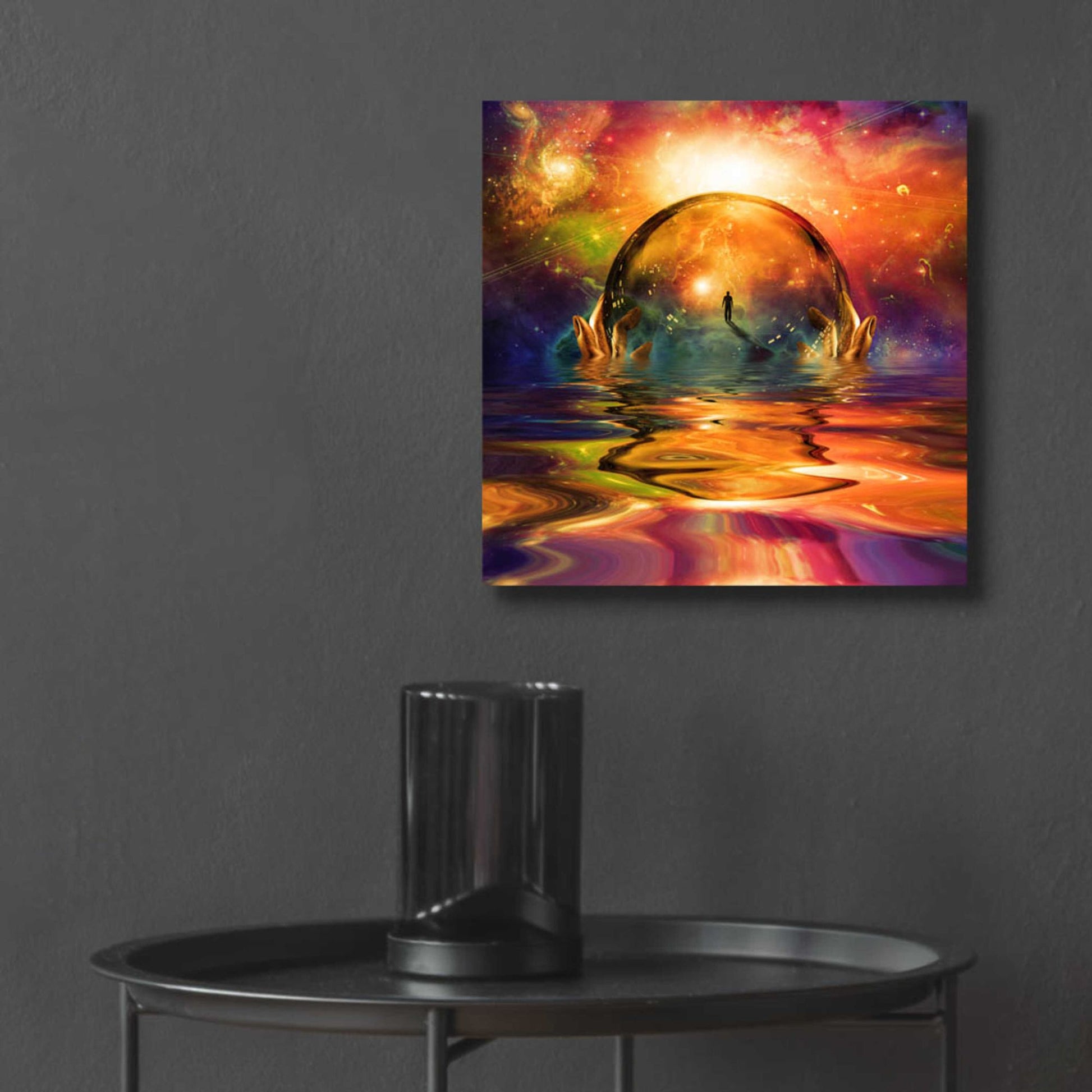 Epic Art 'Liquid Galaxy' by Epic Portfolio, Acrylic Glass Wall Art,12x12