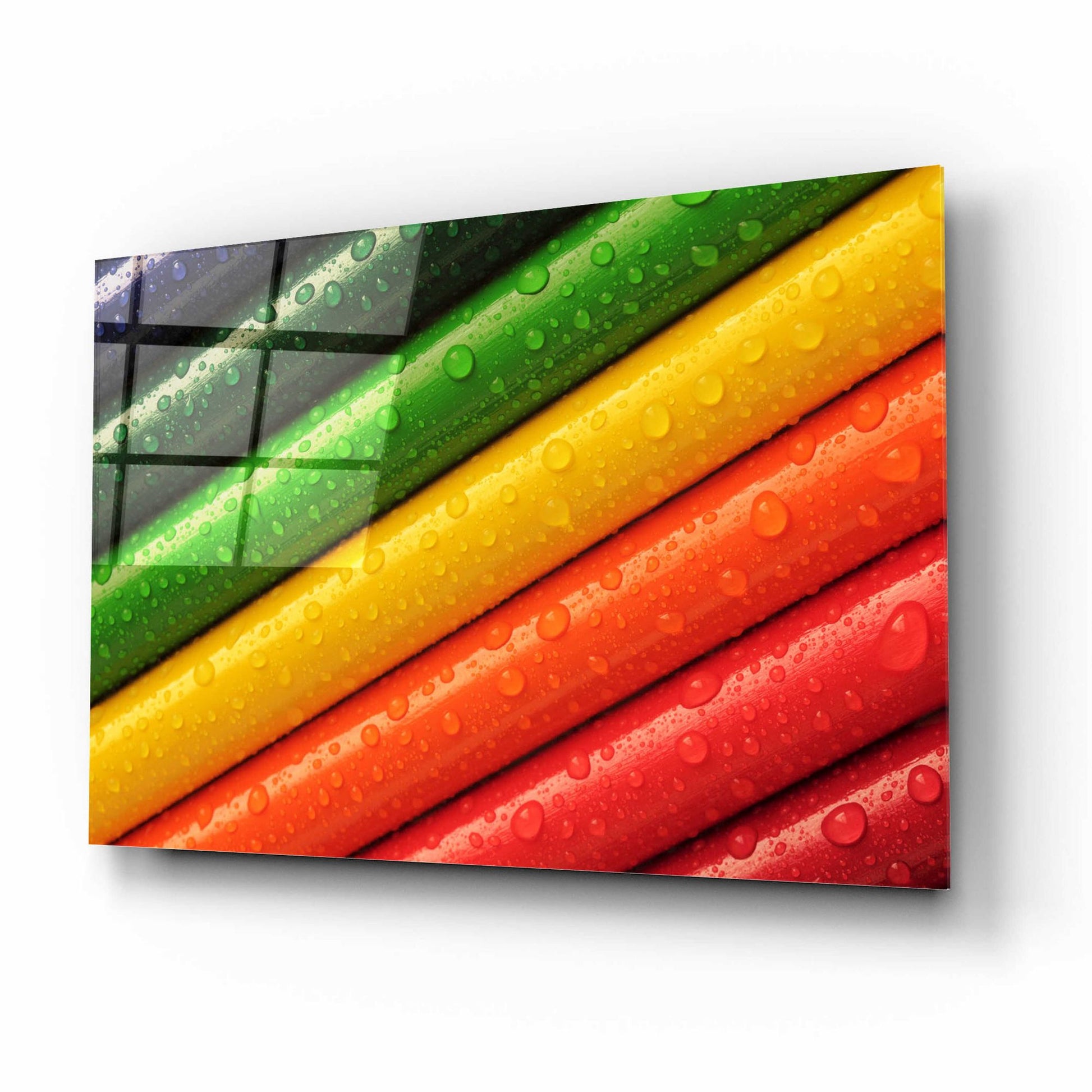 Epic Art 'Pencil Rainbow' by Epic Portfolio, Acrylic Glass Wall Art,16x12