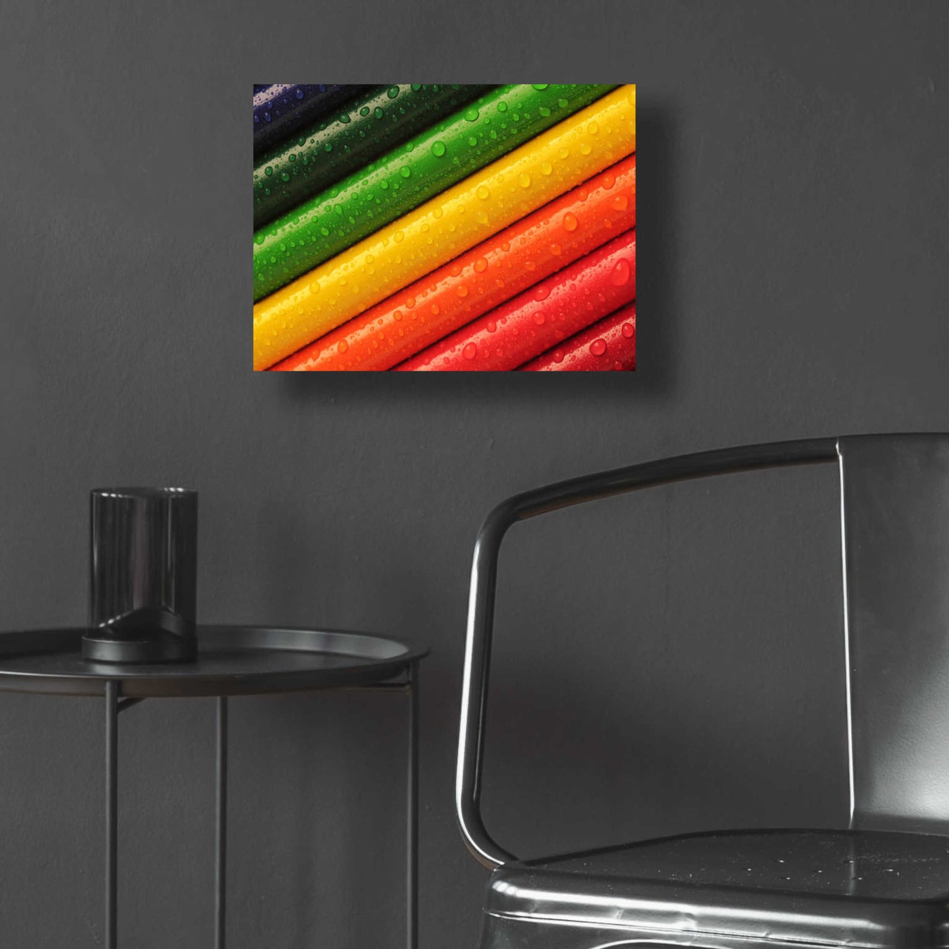 Epic Art 'Pencil Rainbow' by Epic Portfolio, Acrylic Glass Wall Art,16x12