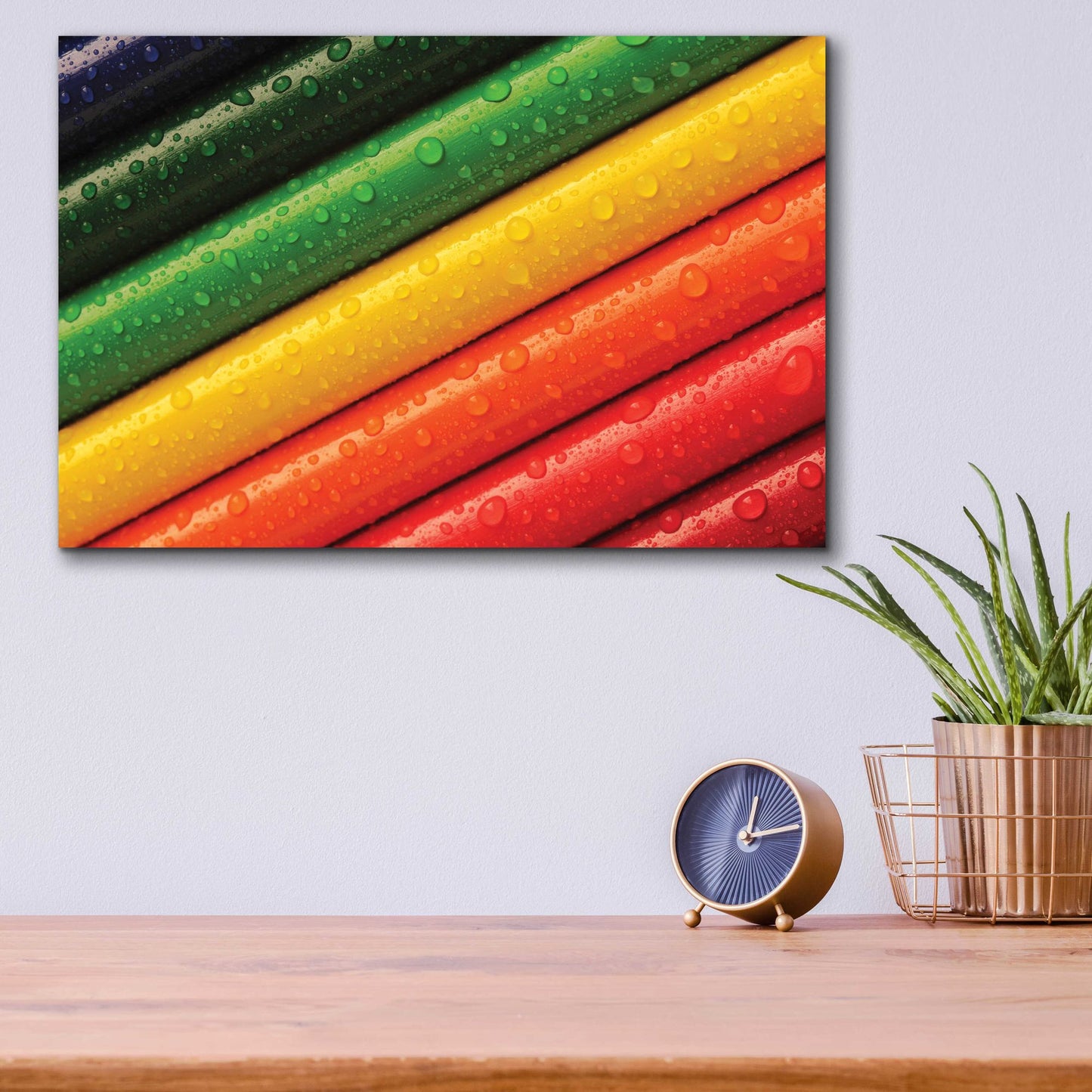 Epic Art 'Pencil Rainbow' by Epic Portfolio, Acrylic Glass Wall Art,16x12