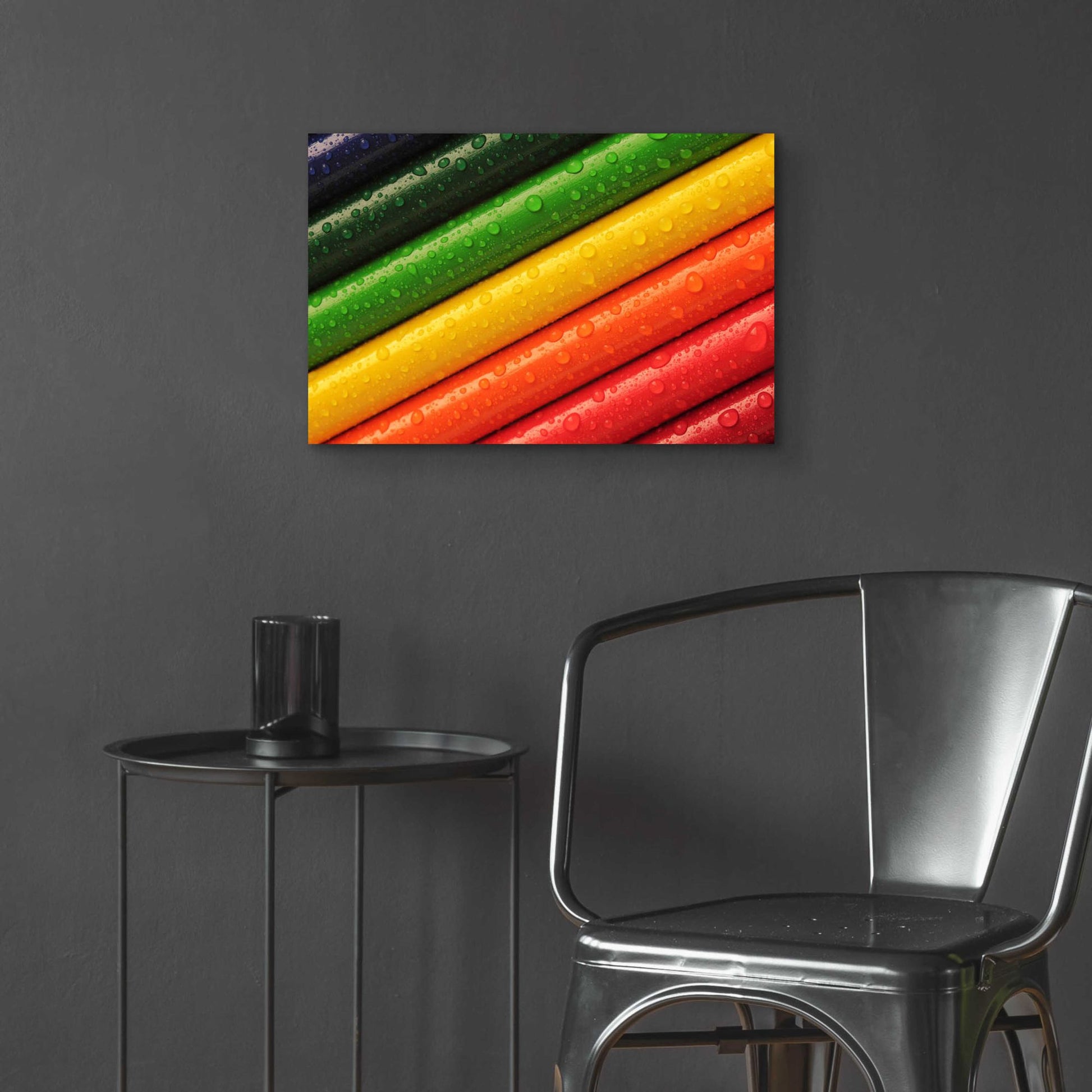 Epic Art 'Pencil Rainbow' by Epic Portfolio, Acrylic Glass Wall Art,24x16