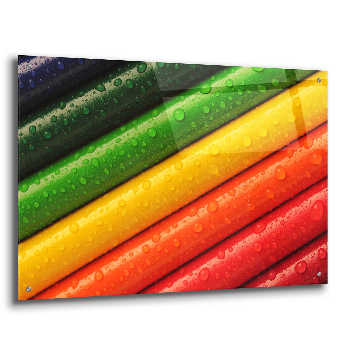 Epic Art 'Pencil Rainbow' by Epic Portfolio, Acrylic Glass Wall Art,36x24